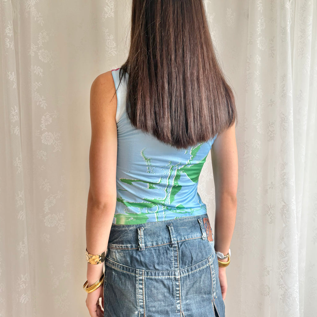 Miss Sixty Graphic Crop Top - Size S