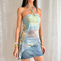 Asymmetric Halter Cami - Size M