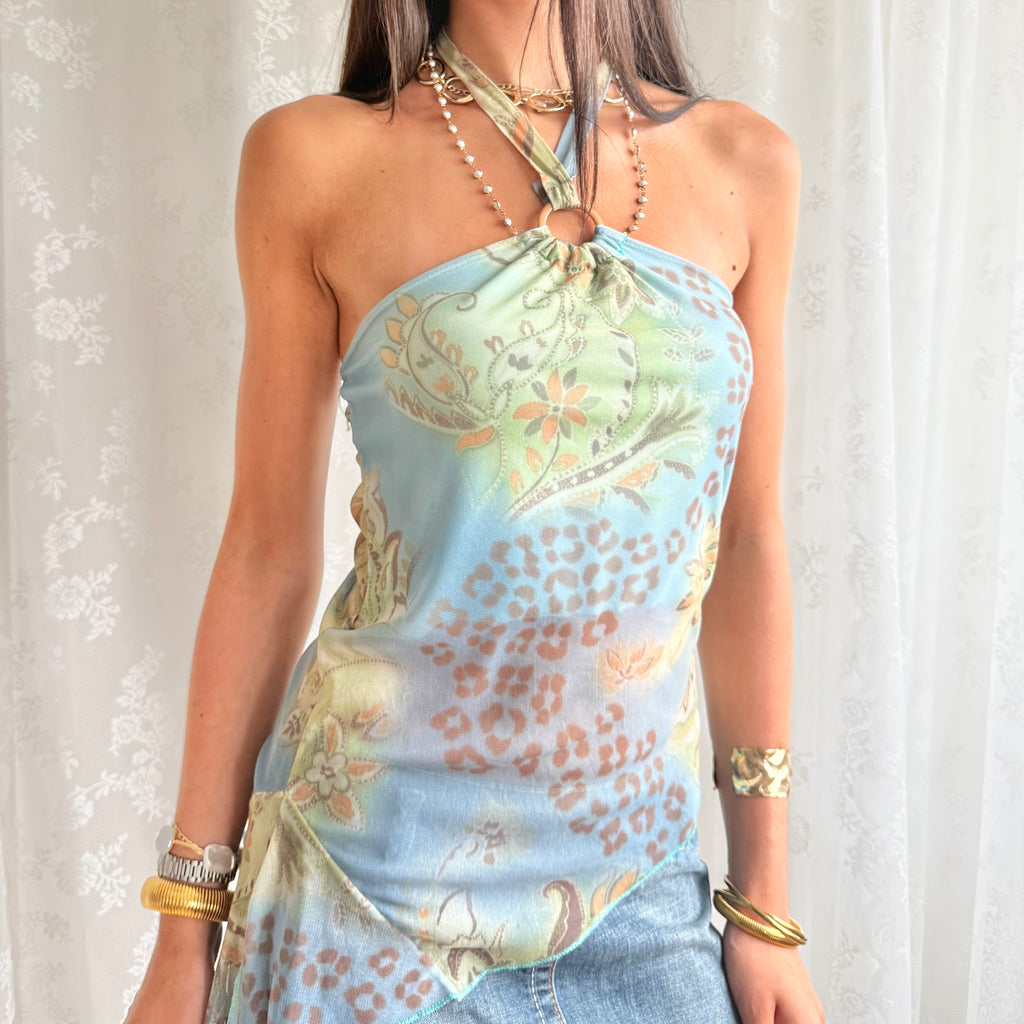 Asymmetric Halter Cami - Size M