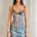 Yamamay Leopard Lace Cami - Size S
