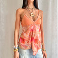 Patterned Asymmetric Cami - Size S