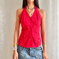 Collared Halter Cami - Size M