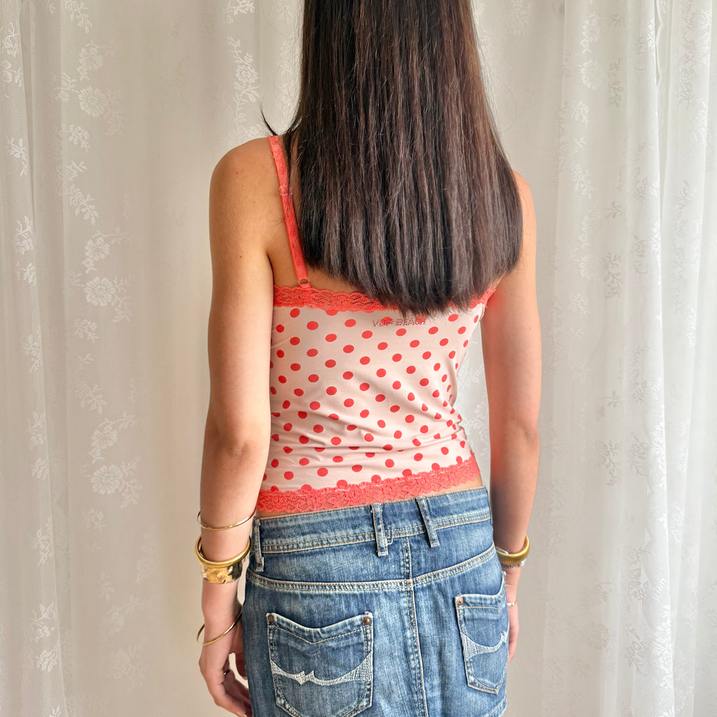 Sequin Polka Dot Cami - Size M