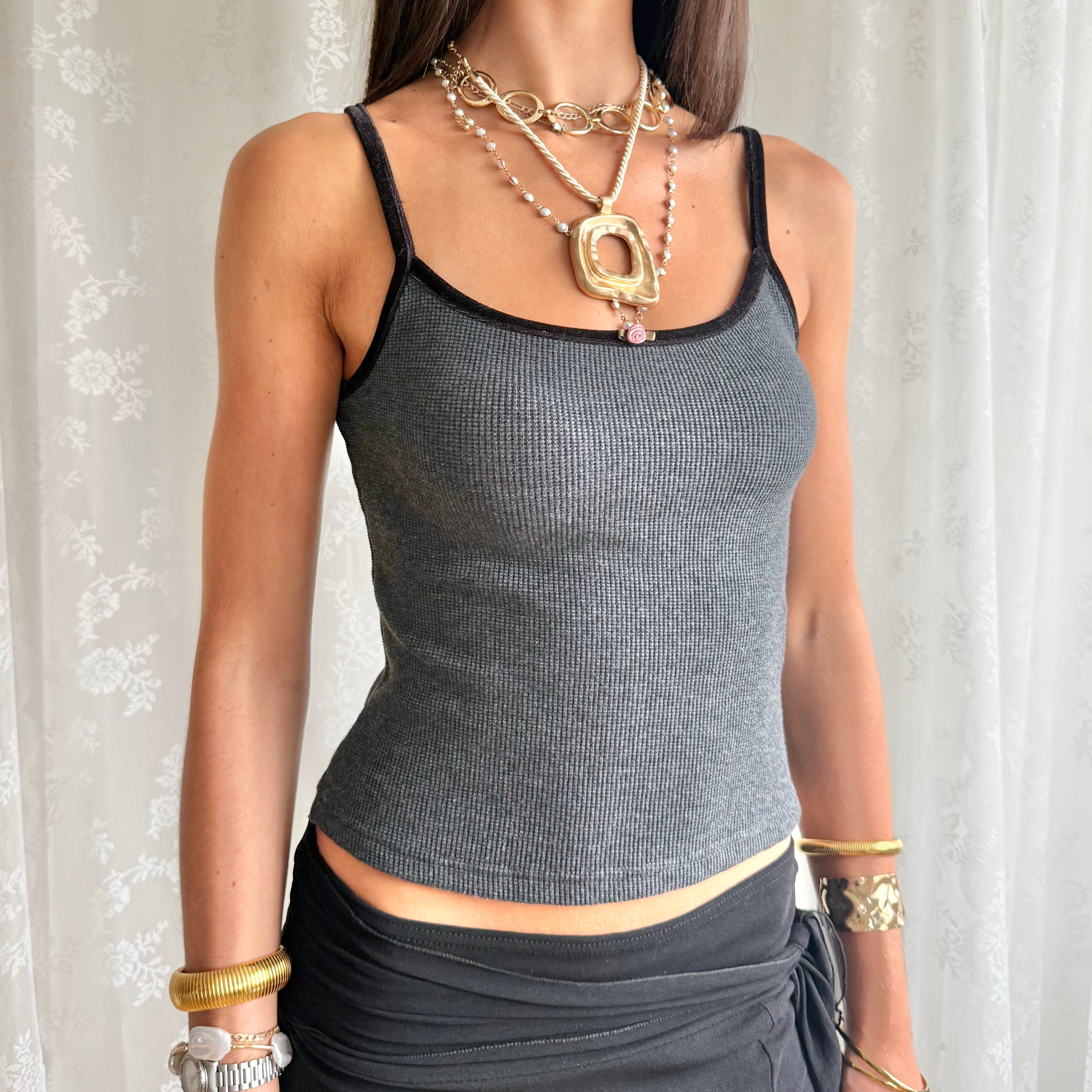 Ribbed Cami - Size S