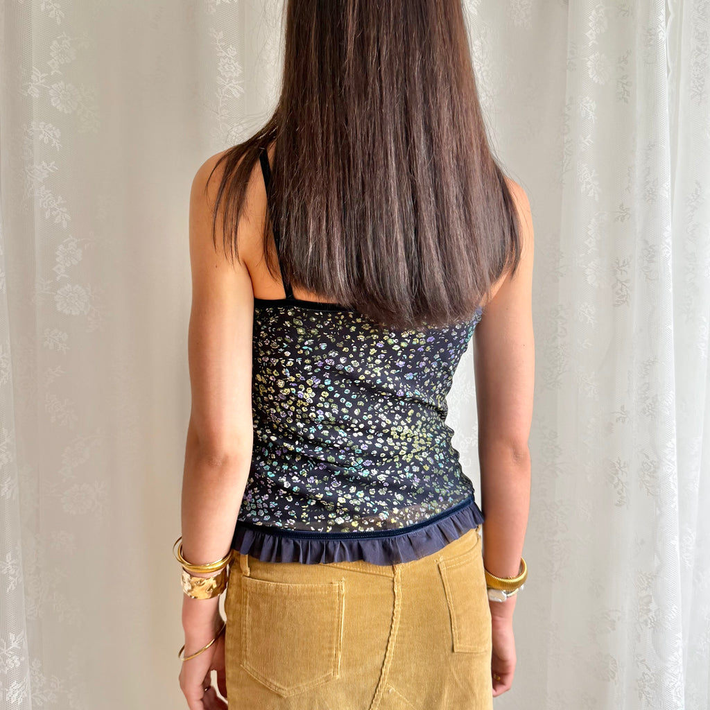 Mesh Floral Cami - Size S
