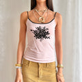 Blumarine Floral Mesh Cami - Size L