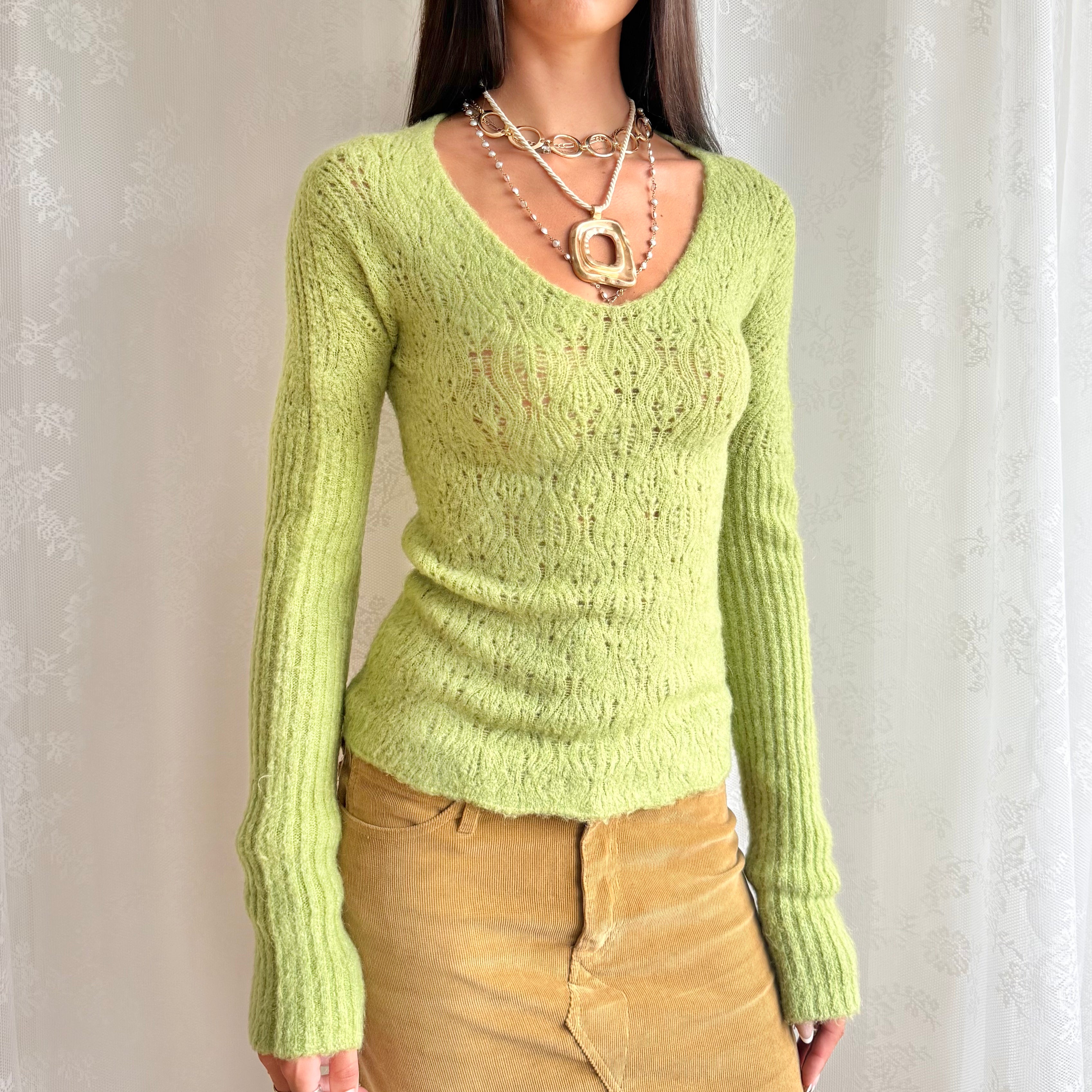 Mohair Knit Jumper - Size M