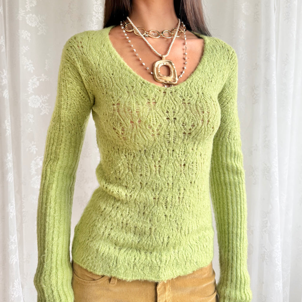 Mohair Knit Jumper - Size M