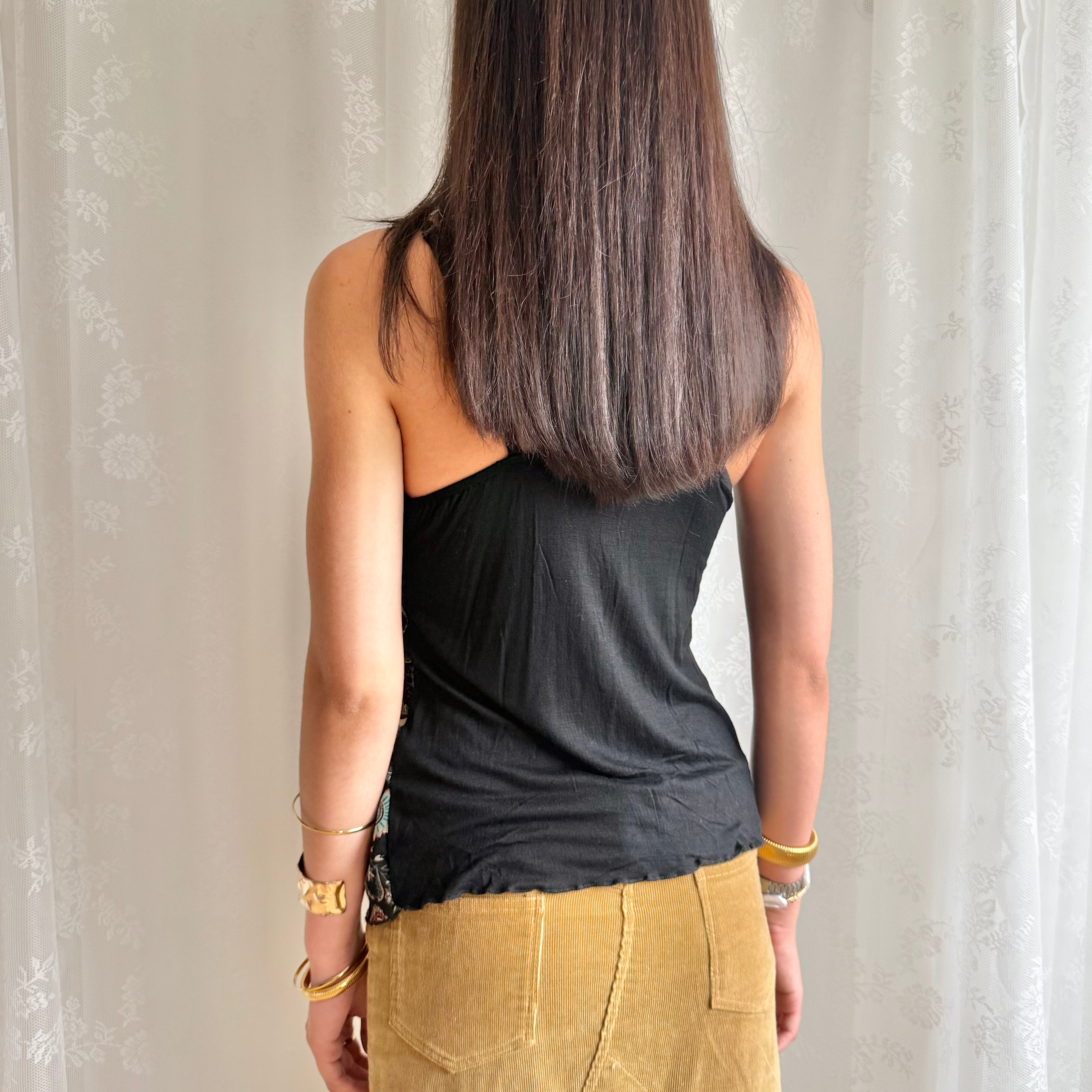 Patterned Asymmetric Cami - Size S