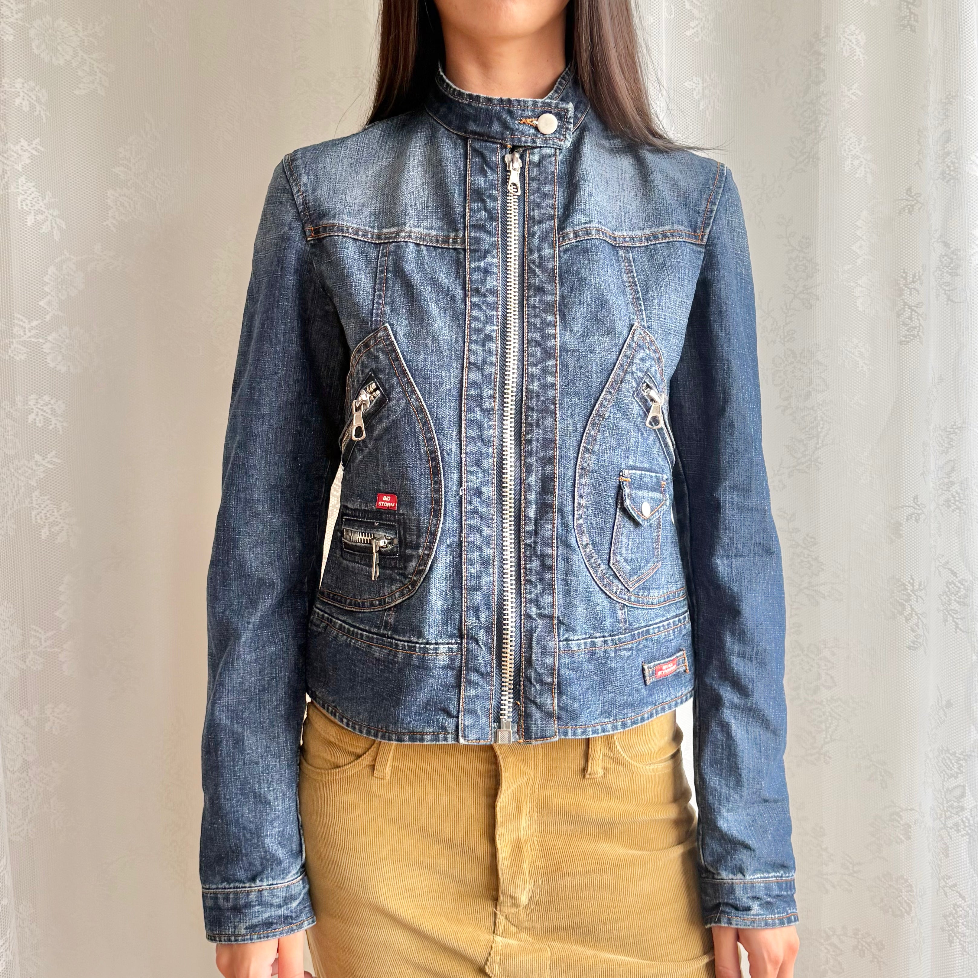 Denim Zip Jacket - Size M