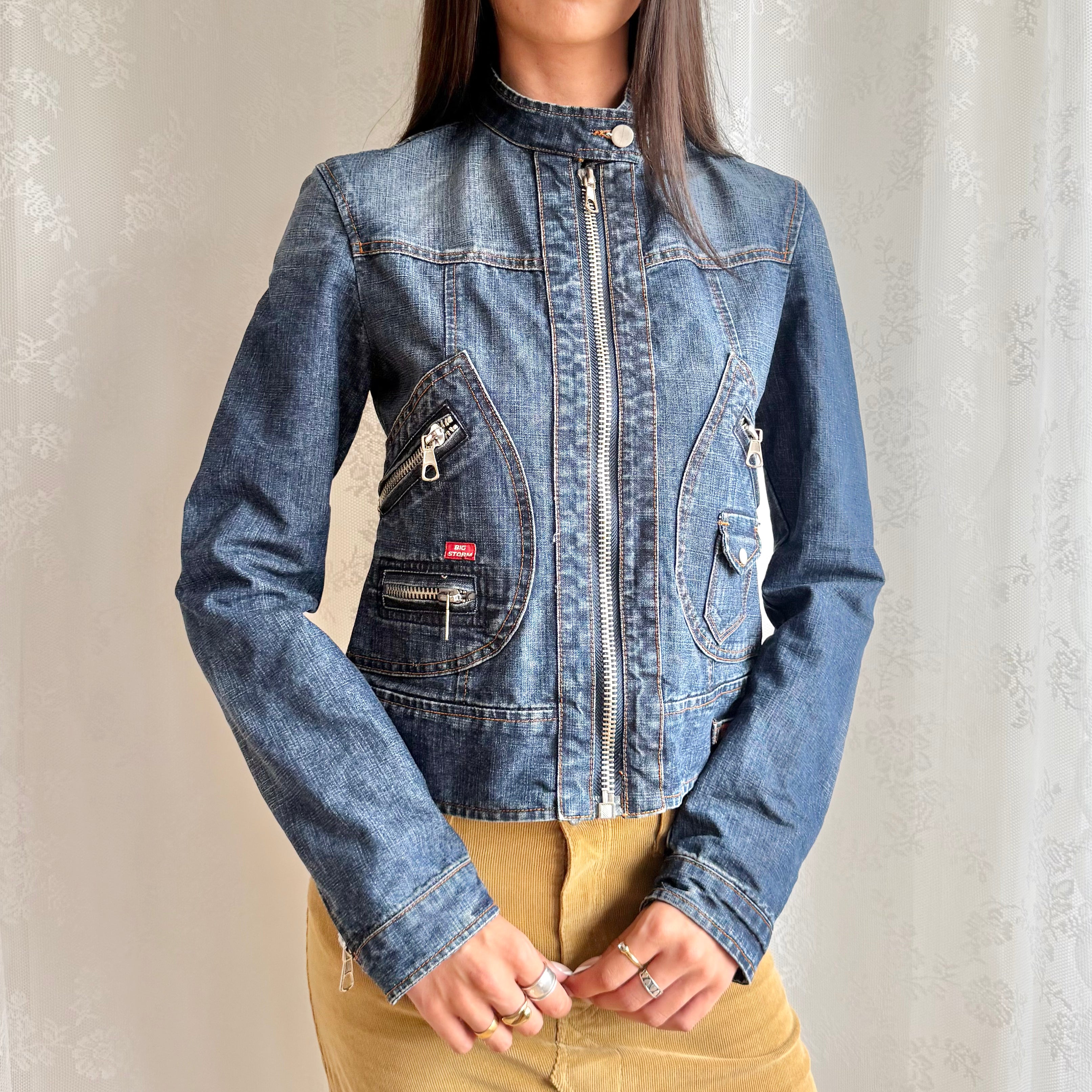 Denim Zip Jacket - Size M