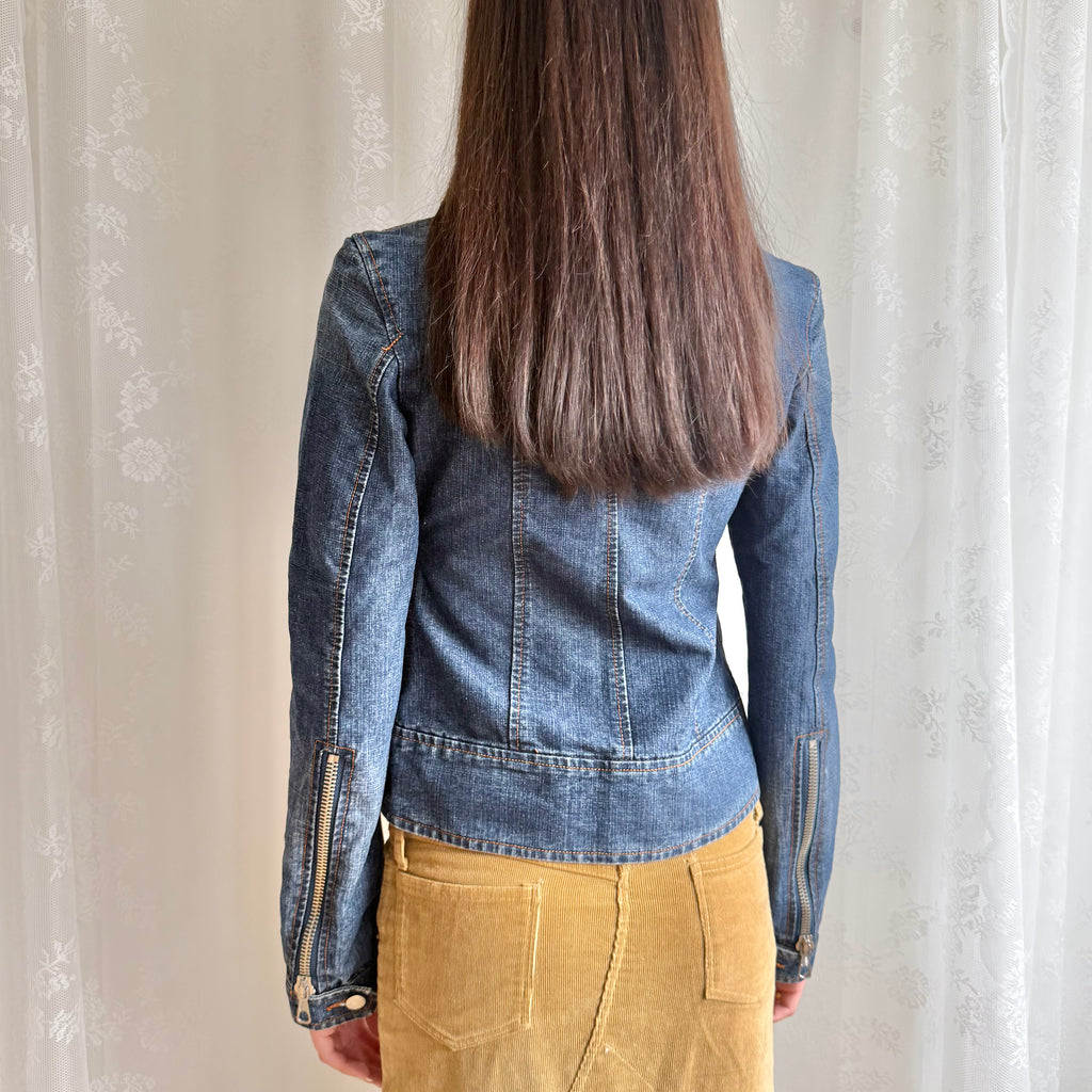 Denim Zip Jacket - Size M