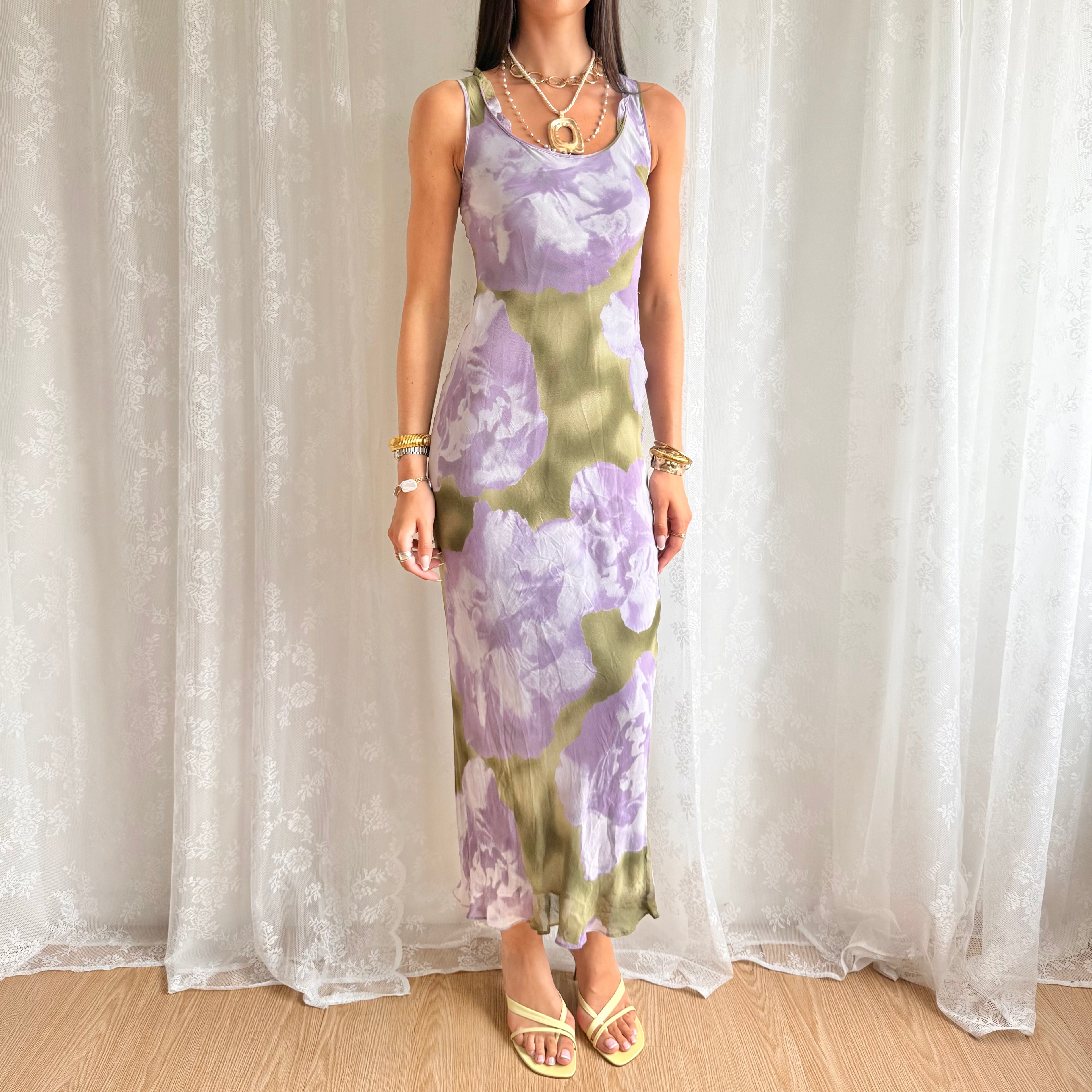 Floral Maxi Dress - Size M