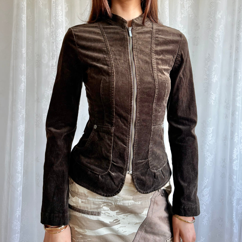 Corduroy Zip Jacket - Size S