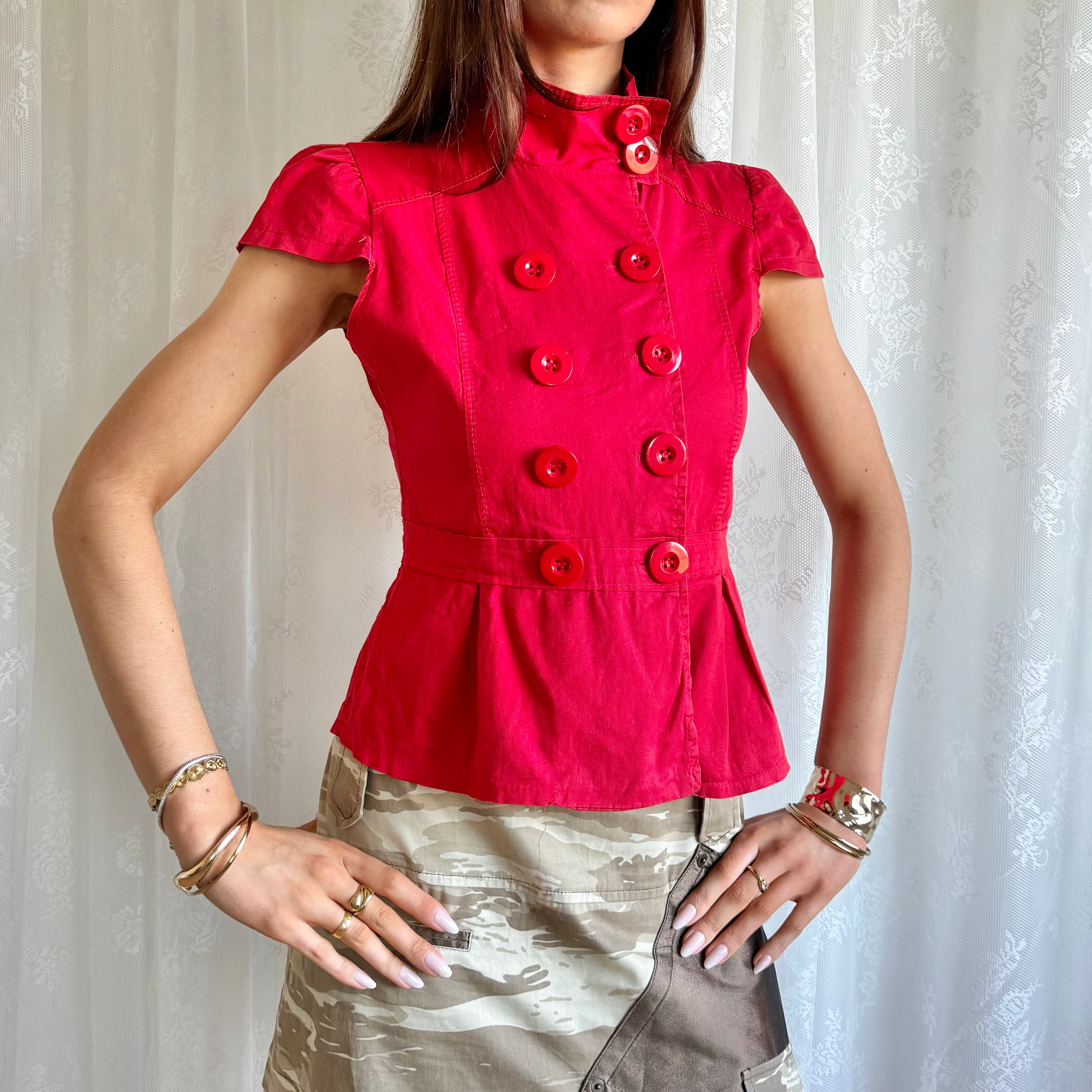 Button Peacoat Jacket - Size M