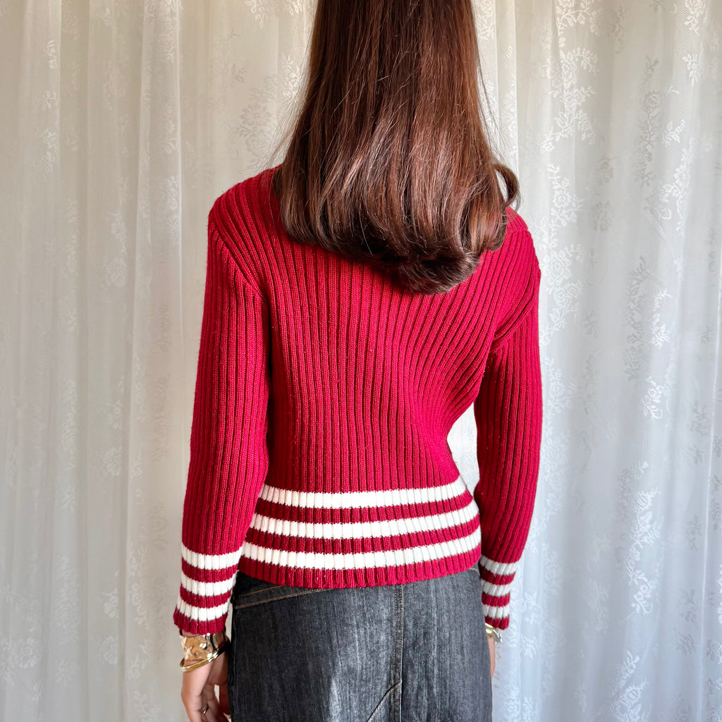 Graphic Knit Jumper - Size S