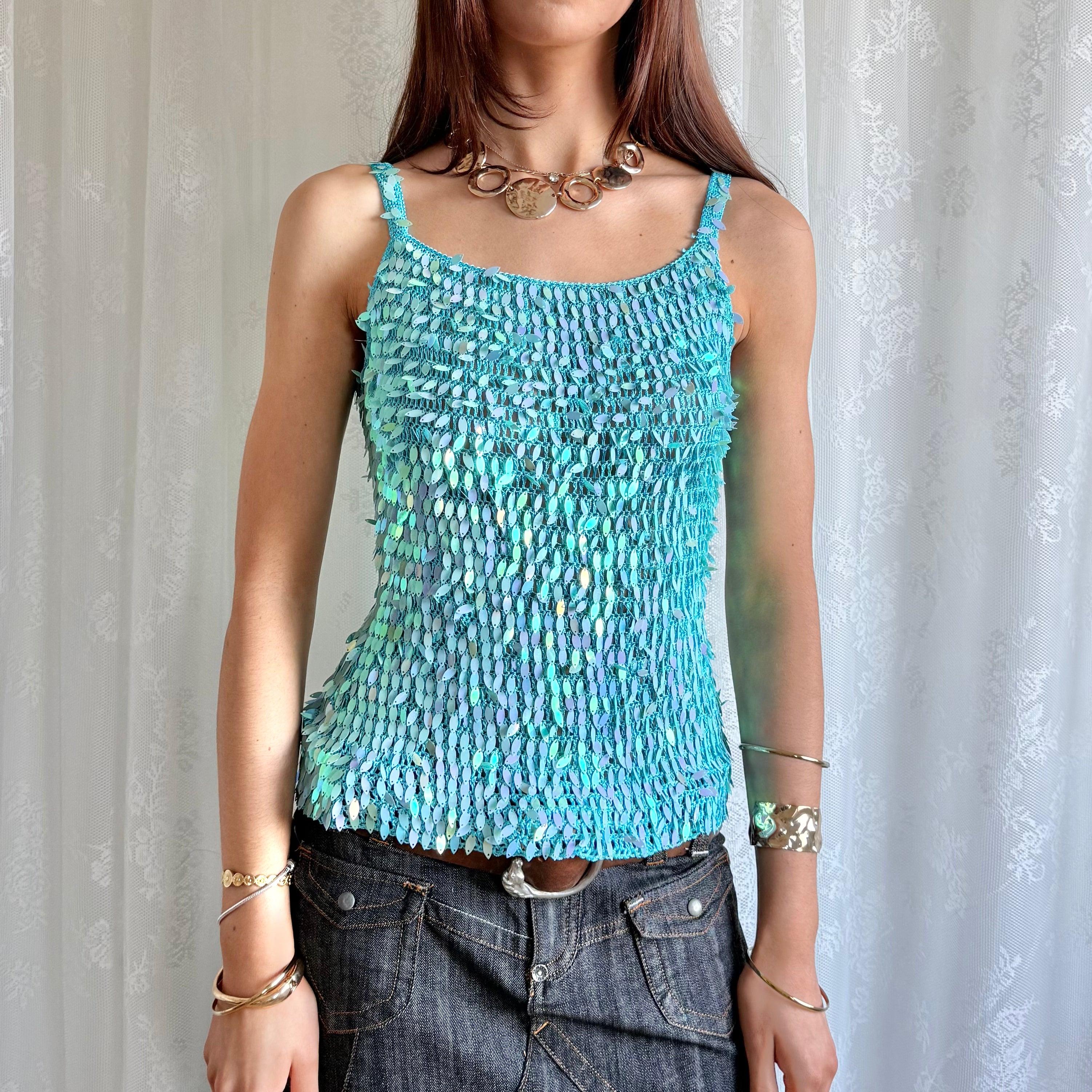 Sequin Cami - Size S