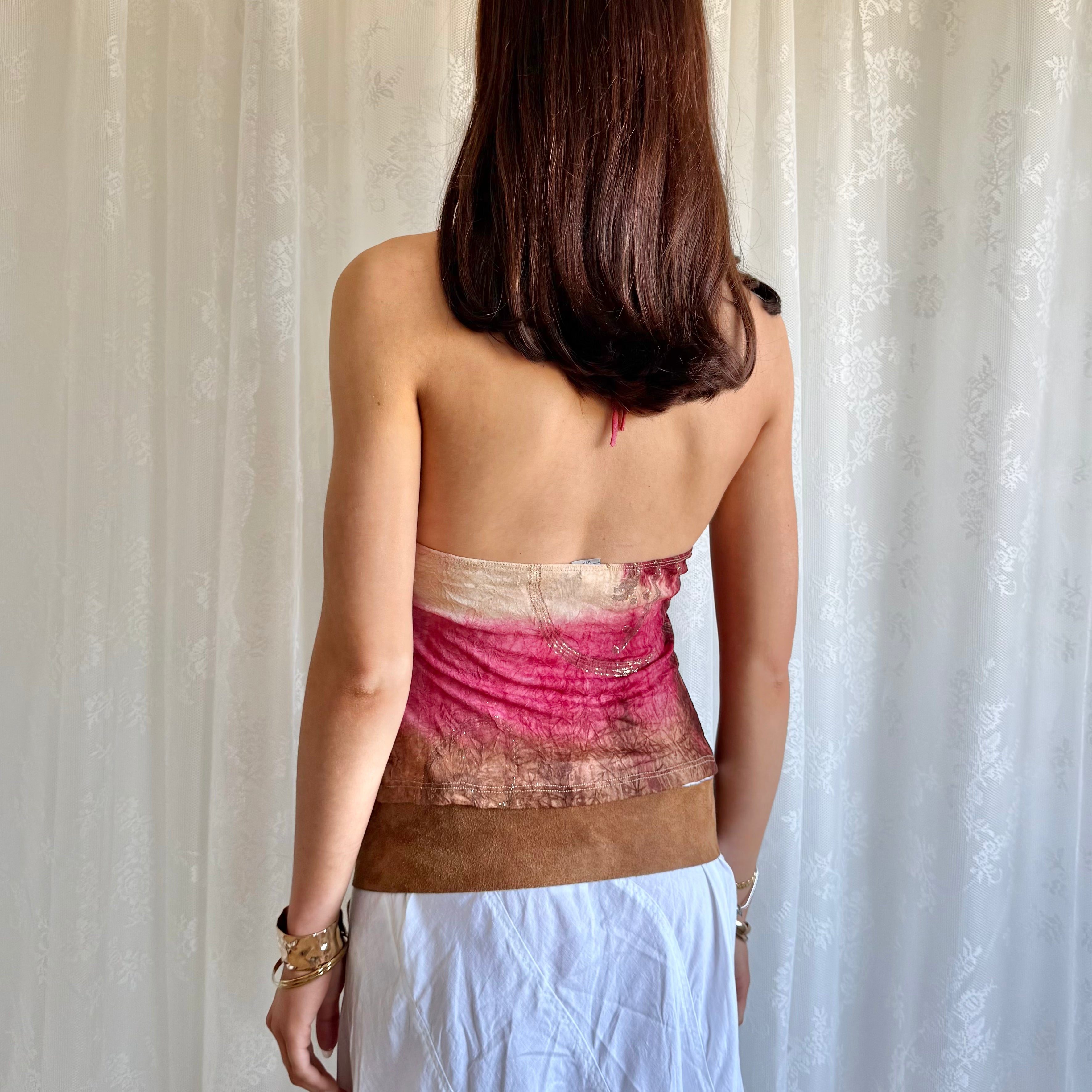 Sequin Halter Cami - Size M