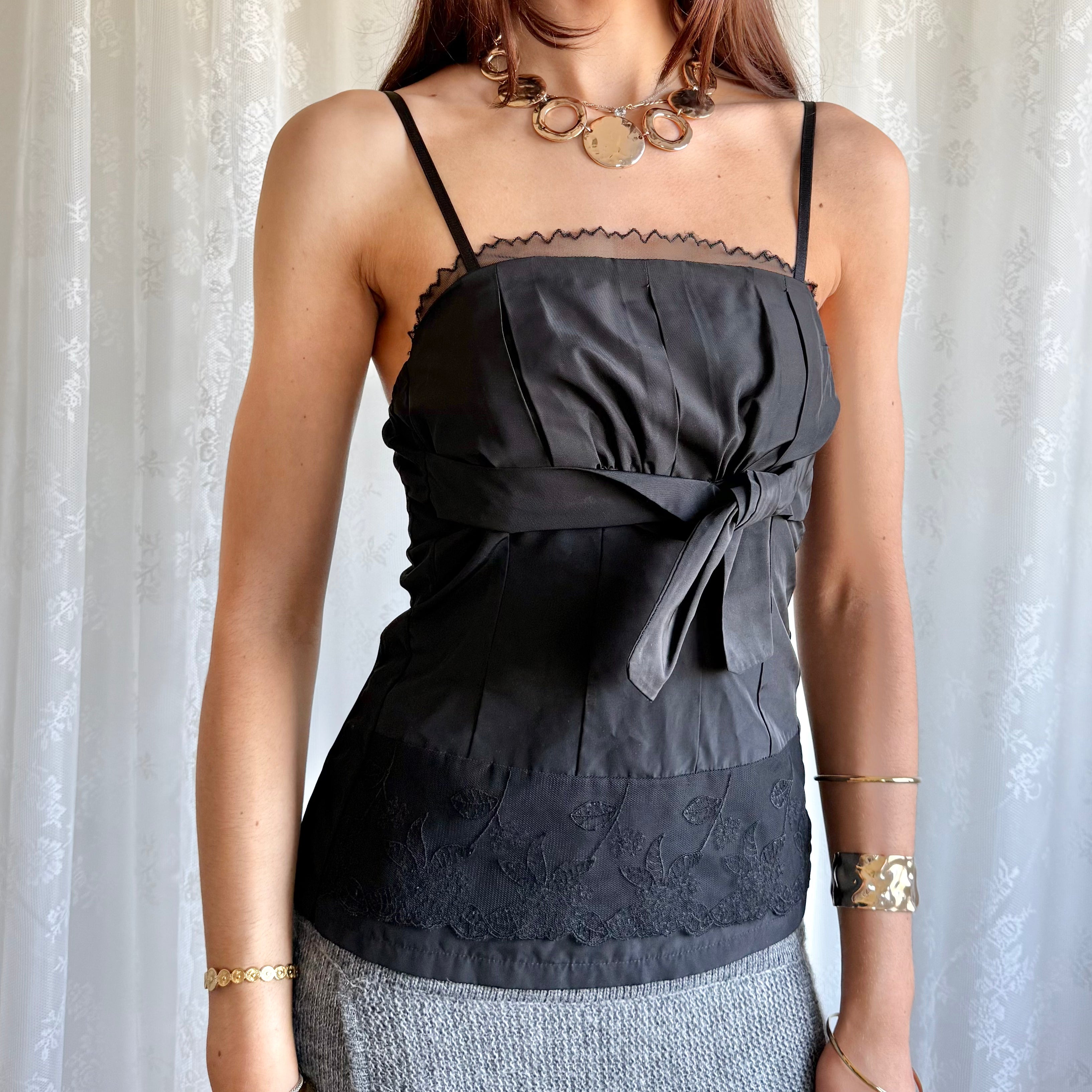 Lace Mesh Cami - Size M