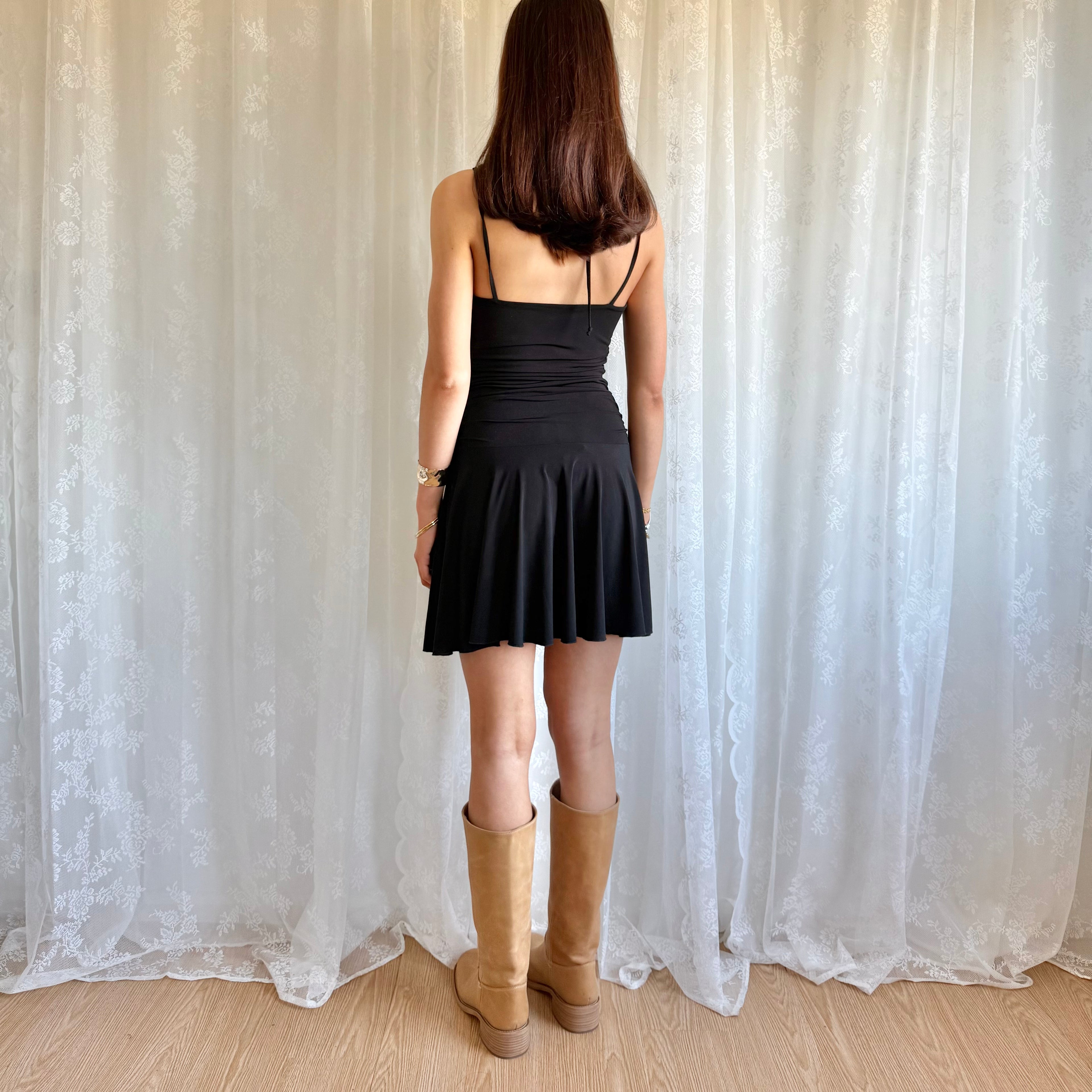 Rhinestone Mini Dress - Size M