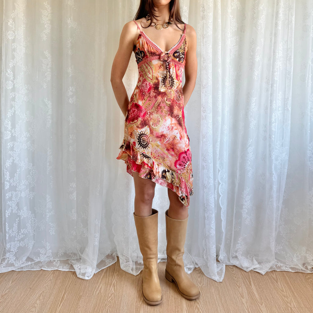 Asymmetric Midi Dress - Size S