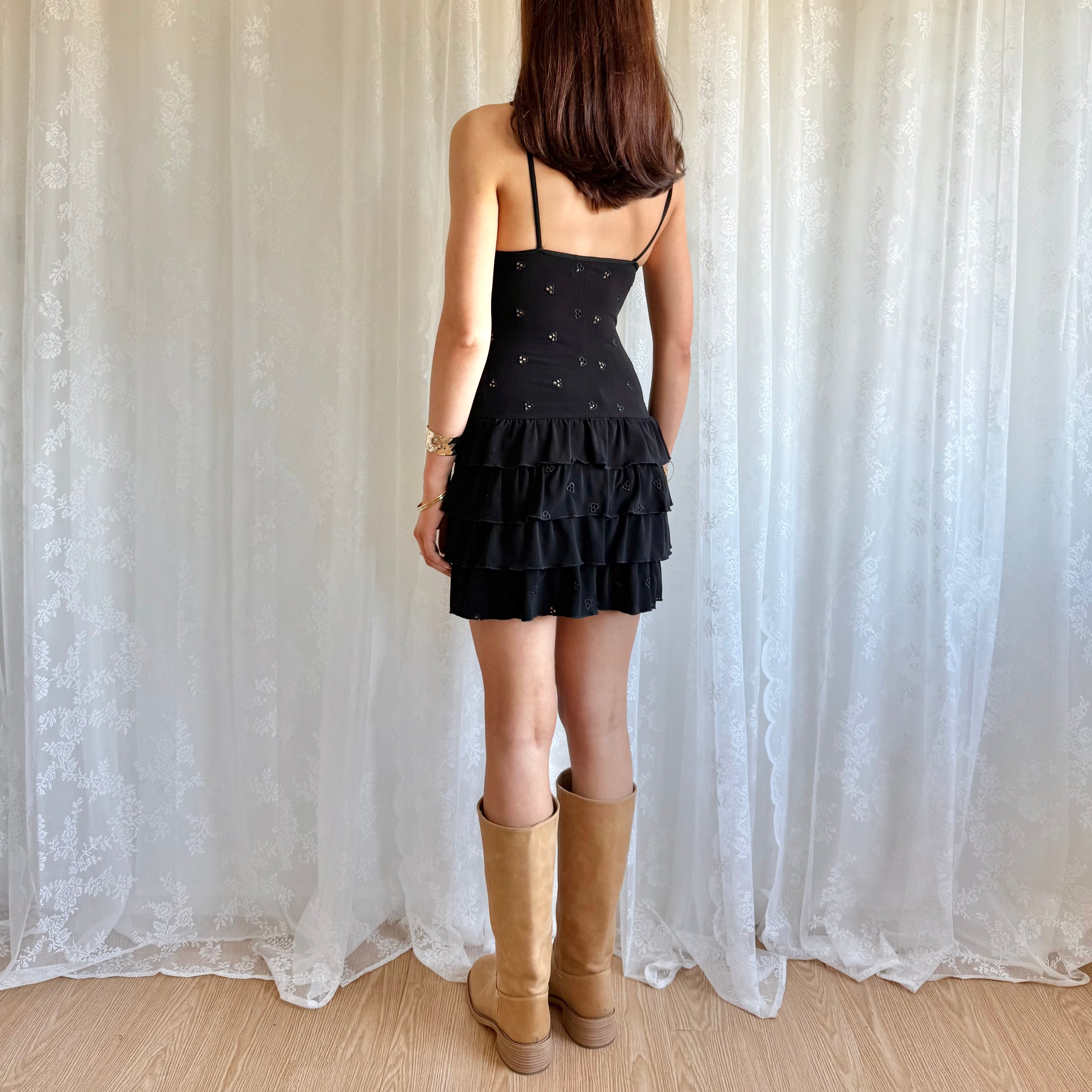 Ruffle Mini Dress - Size XS