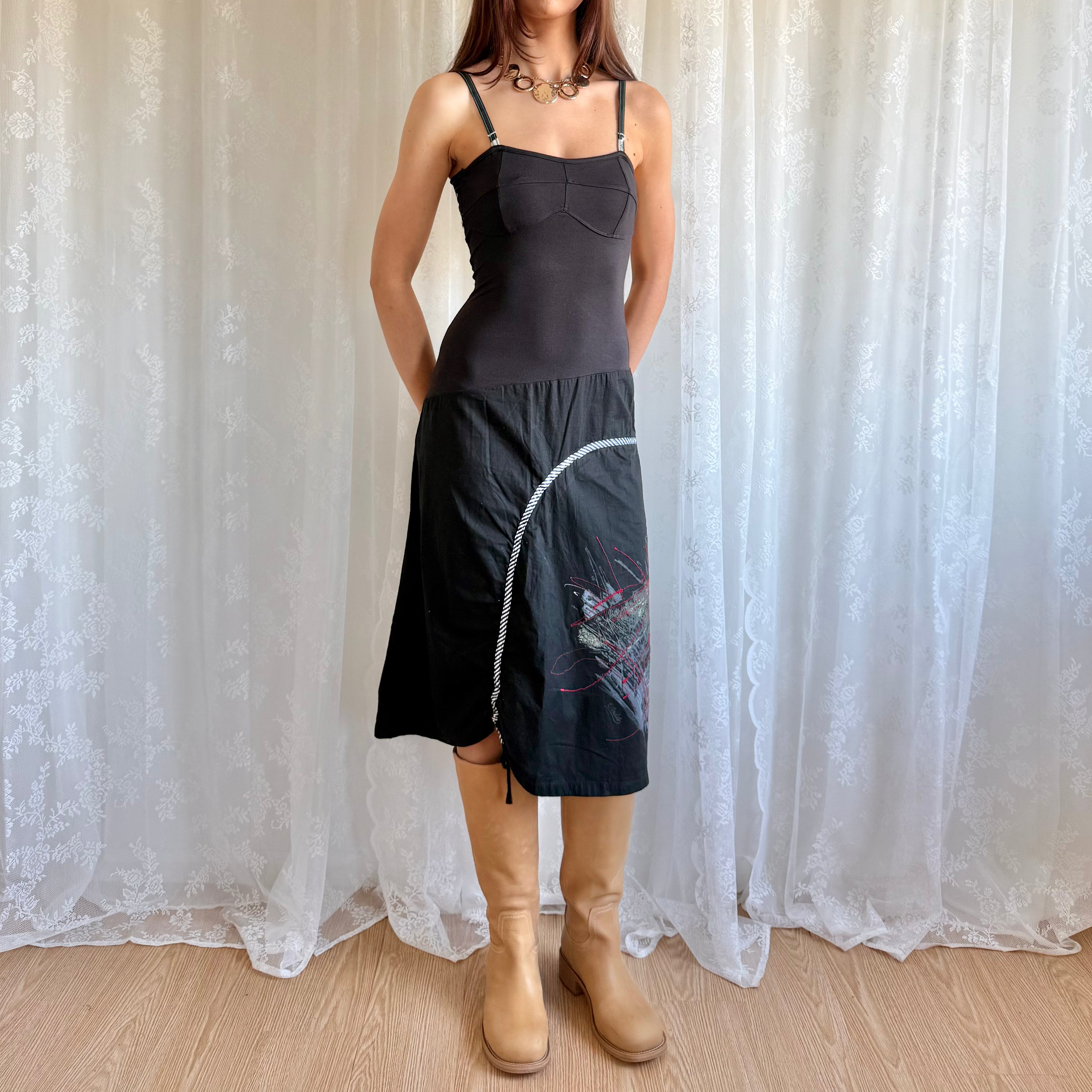 Graphic Midi Dress - Size M