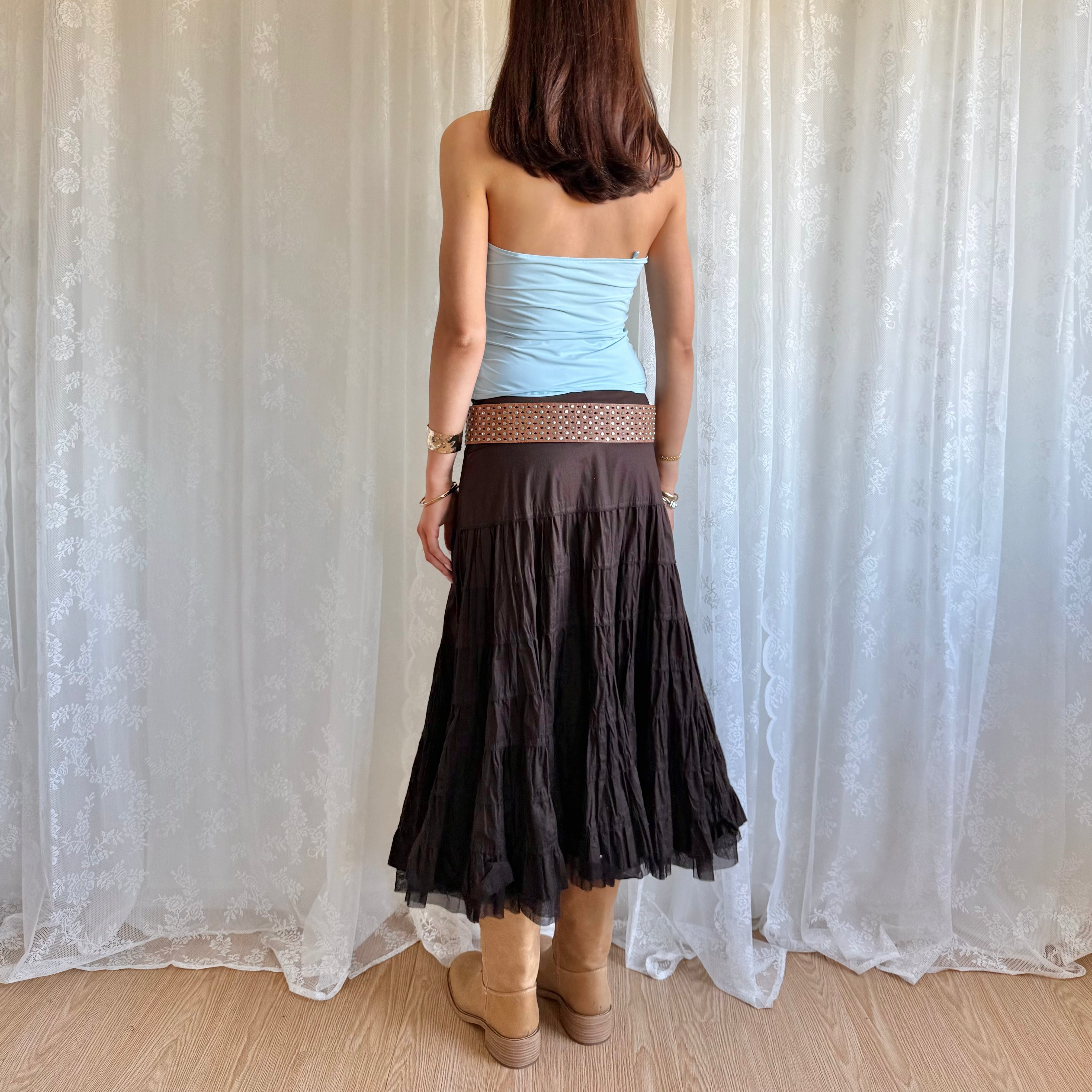 Tiered Midi Skirt - Size S