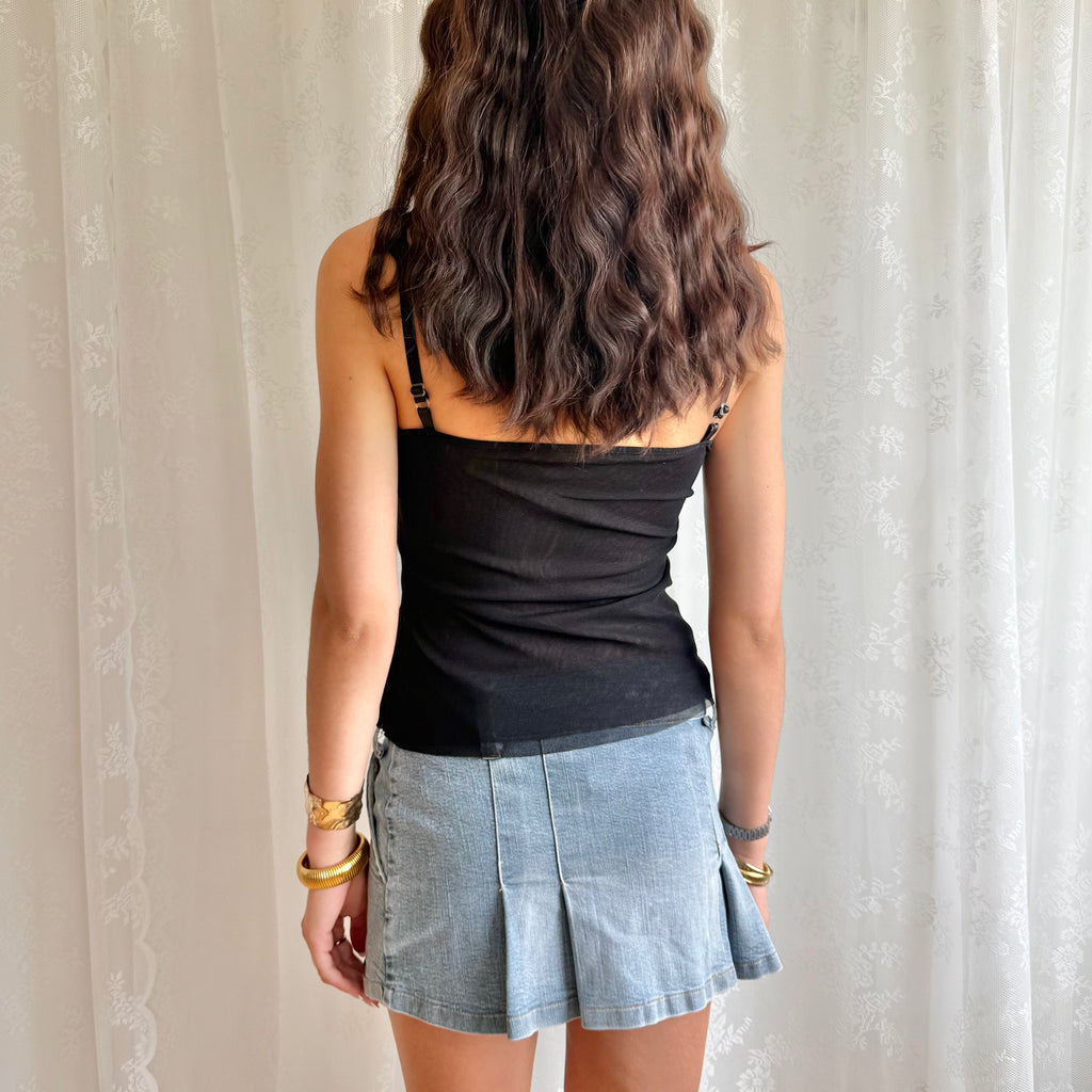 Lace Mesh Cami - Size S
