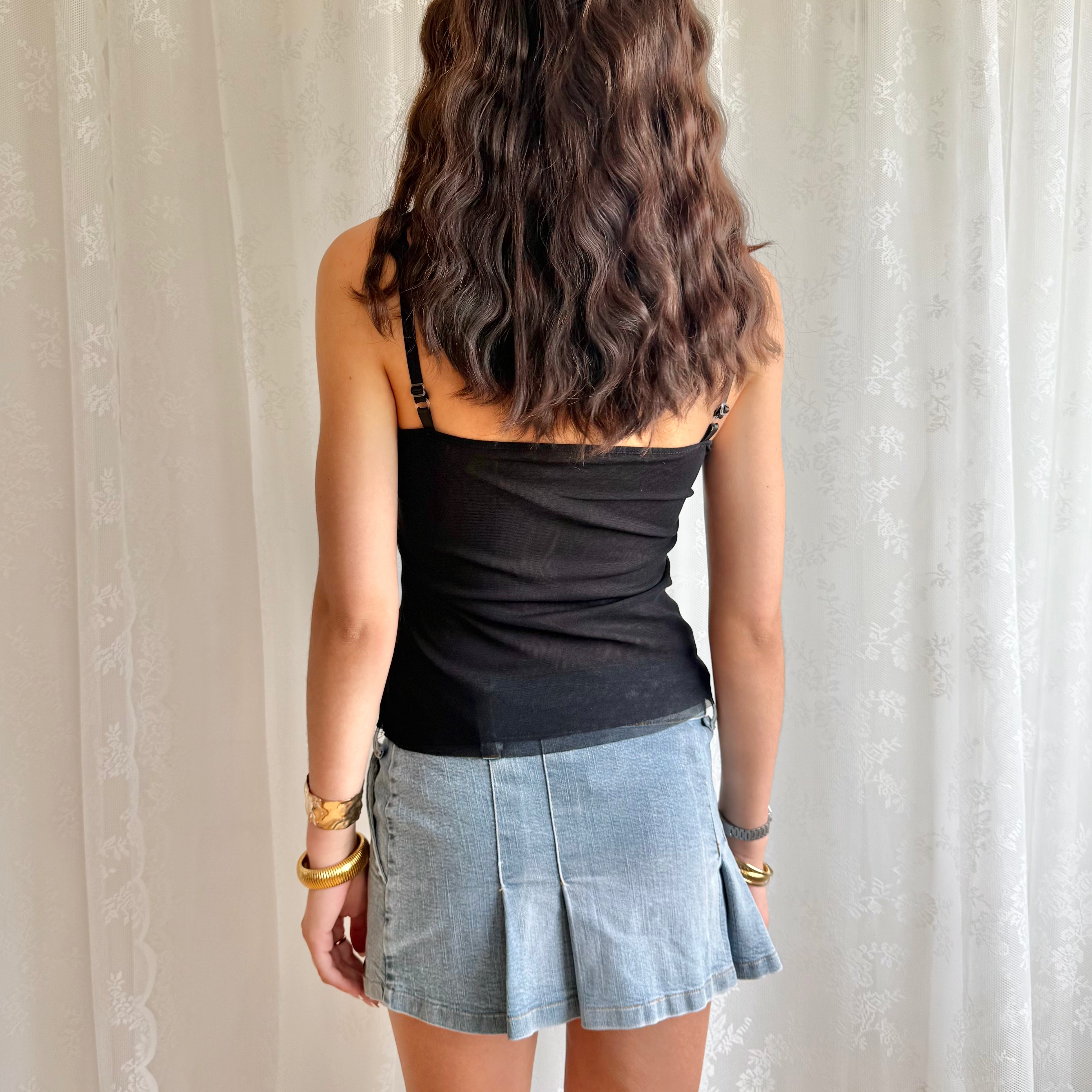 Lace Mesh Cami - Size S