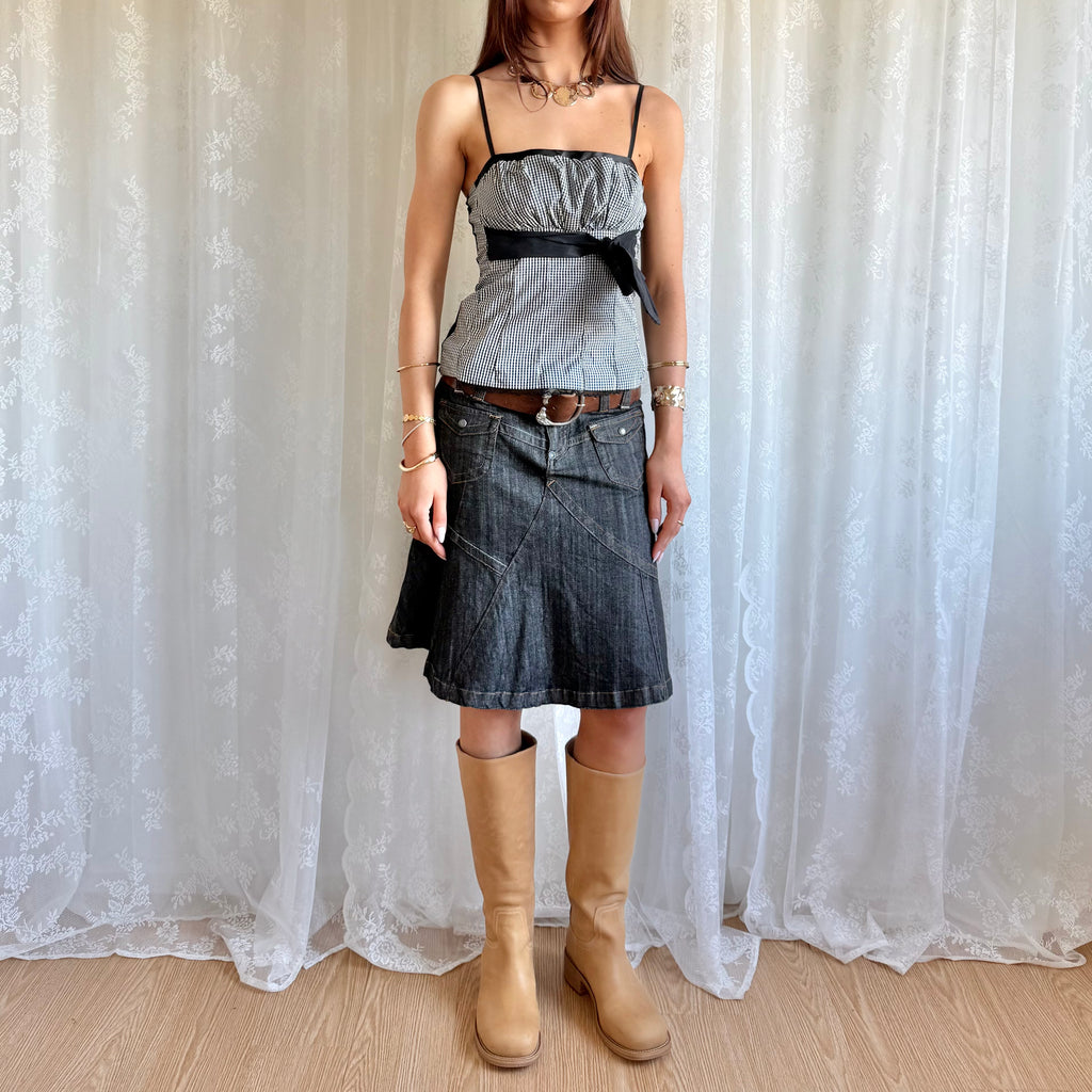 Denim Midi Skirt - Size M