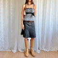 Denim Midi Skirt - Size M