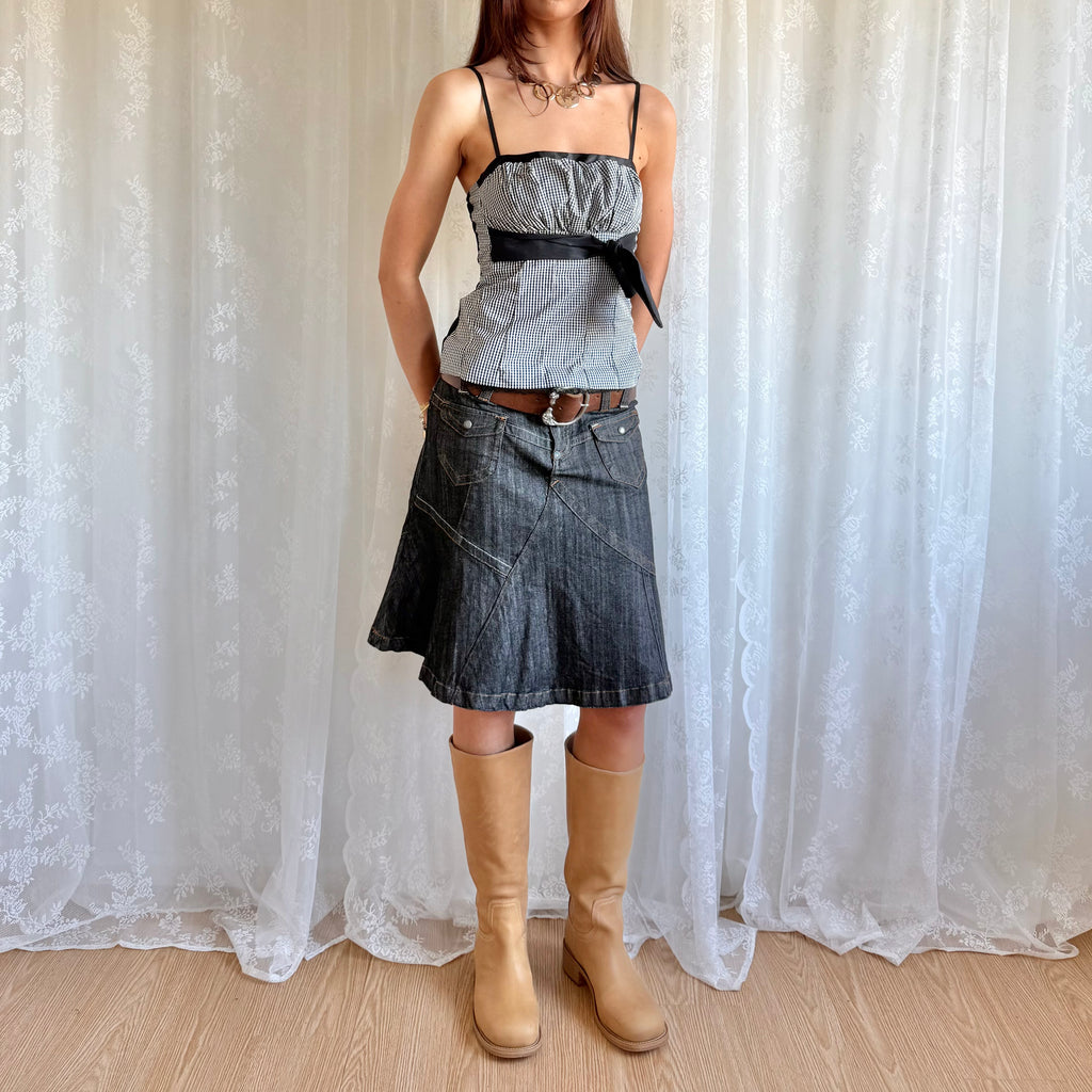 Denim Midi Skirt - Size M