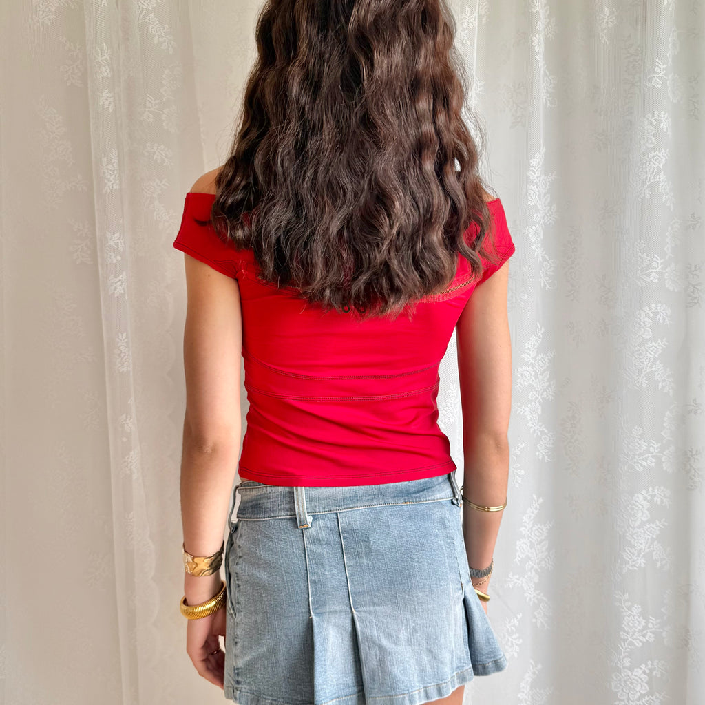Zip Crop Top - Size S