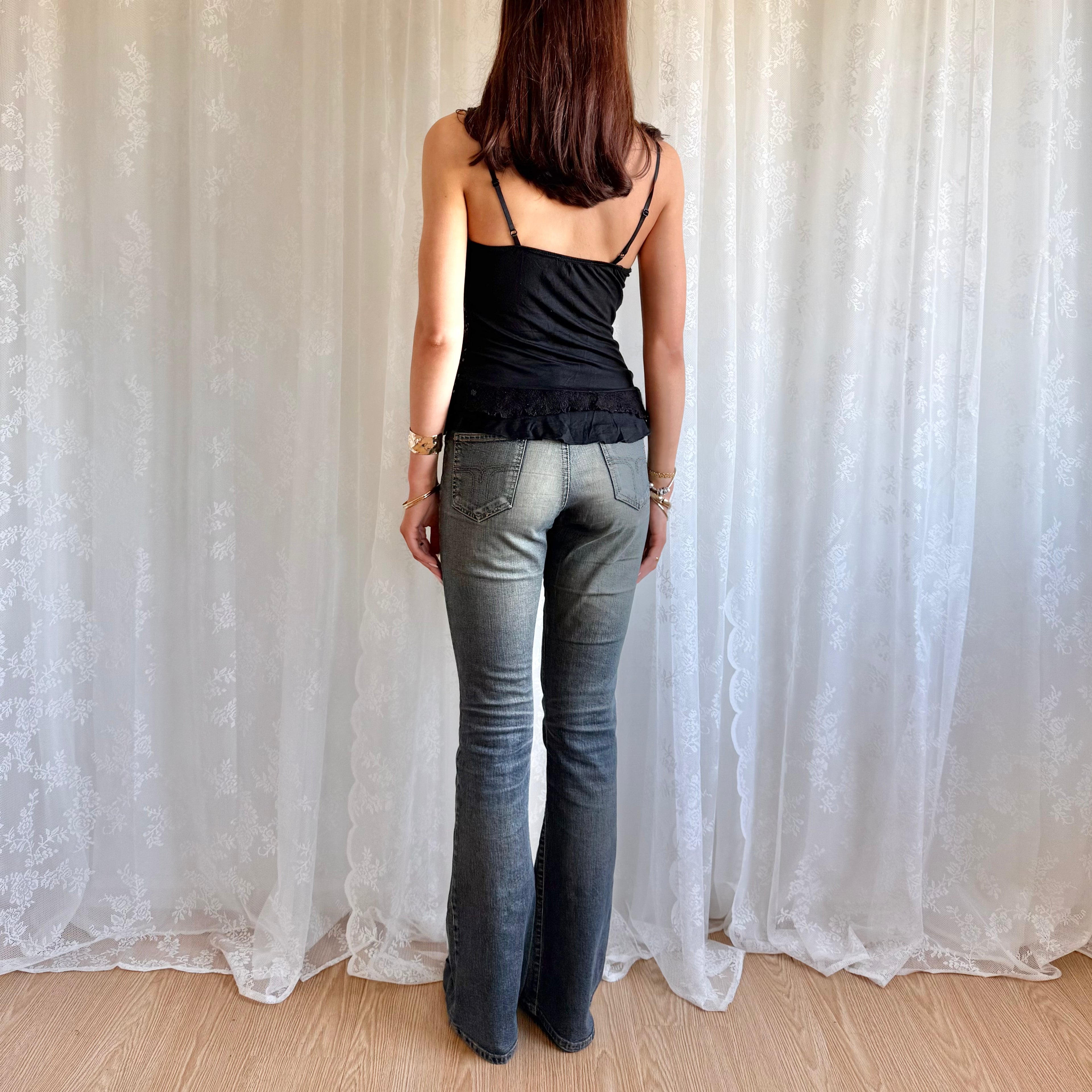 Mid Rise Flared Jeans - Size M
