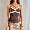 Lace Mesh Cami - Size M