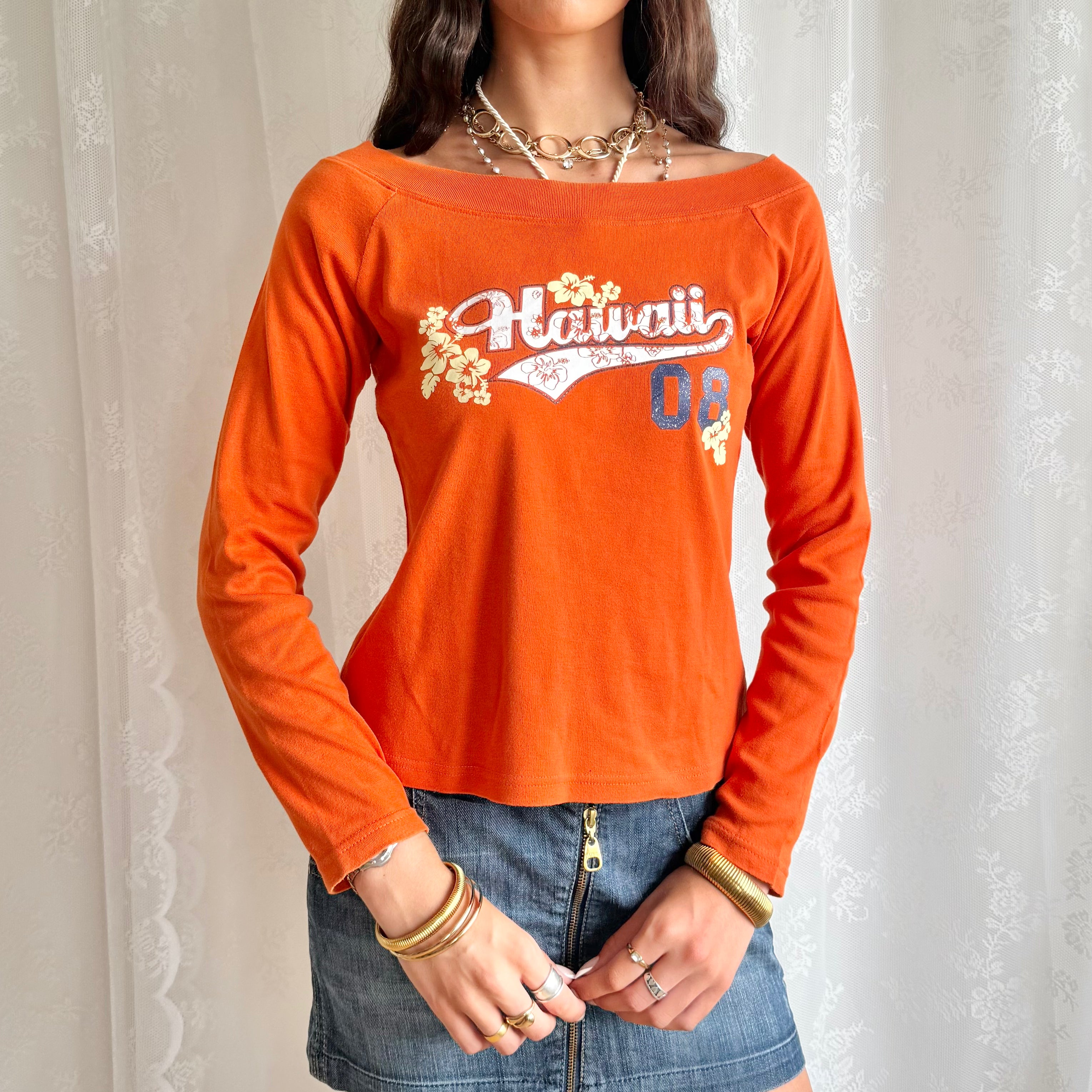 Graphic Long Sleeve Top - Size L