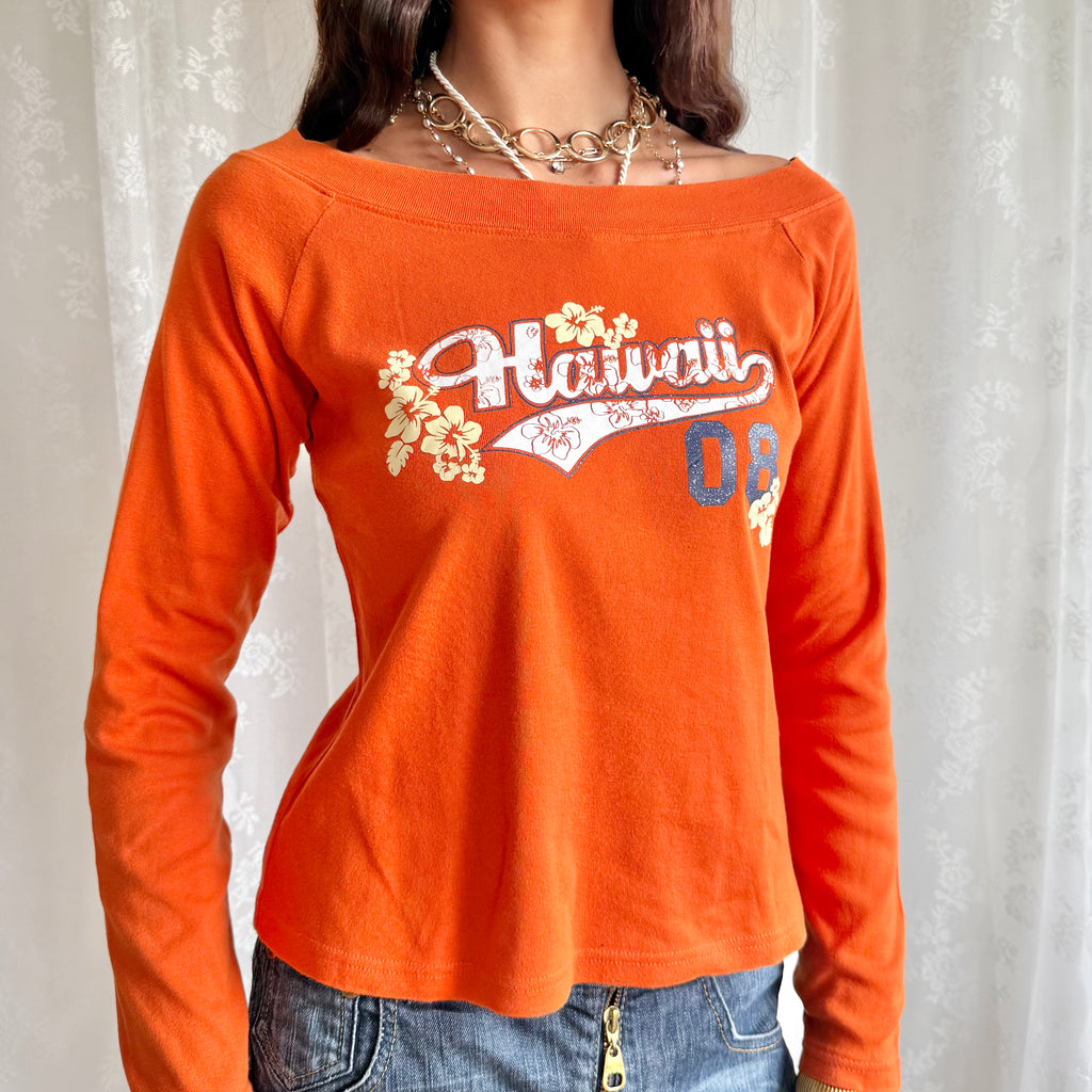Graphic Long Sleeve Top - Size L