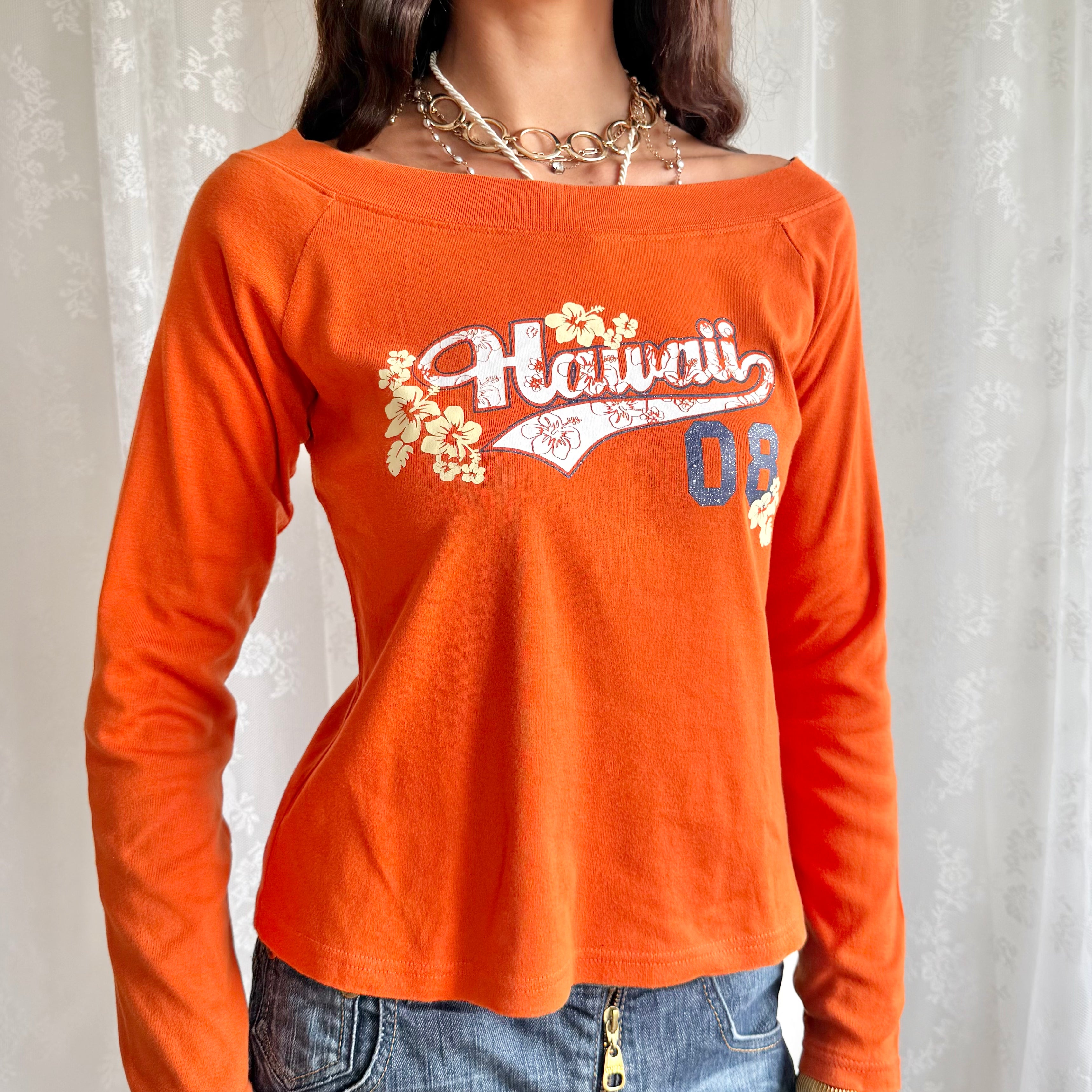 Graphic Long Sleeve Top - Size L