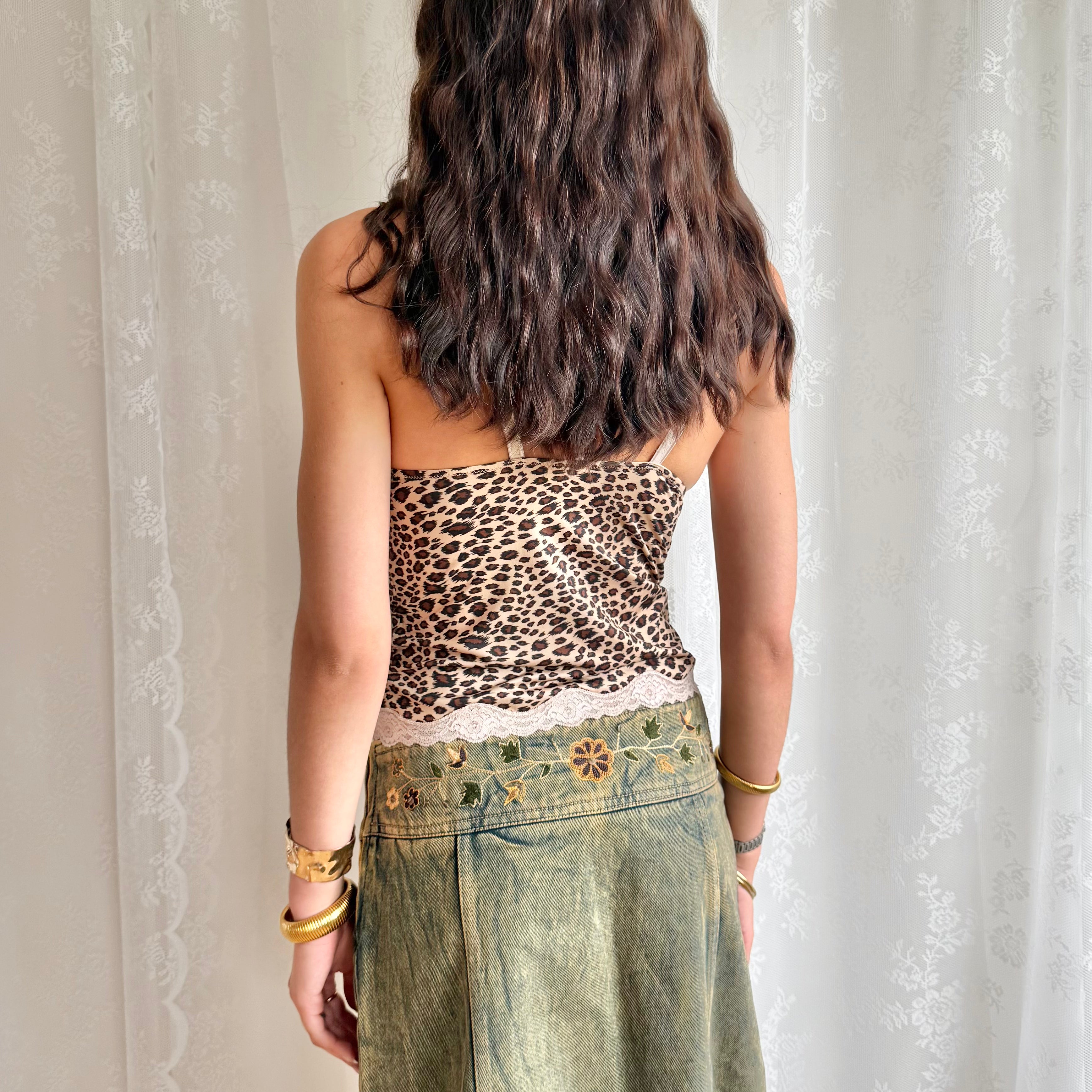 Leopard Lace Cami - Size S