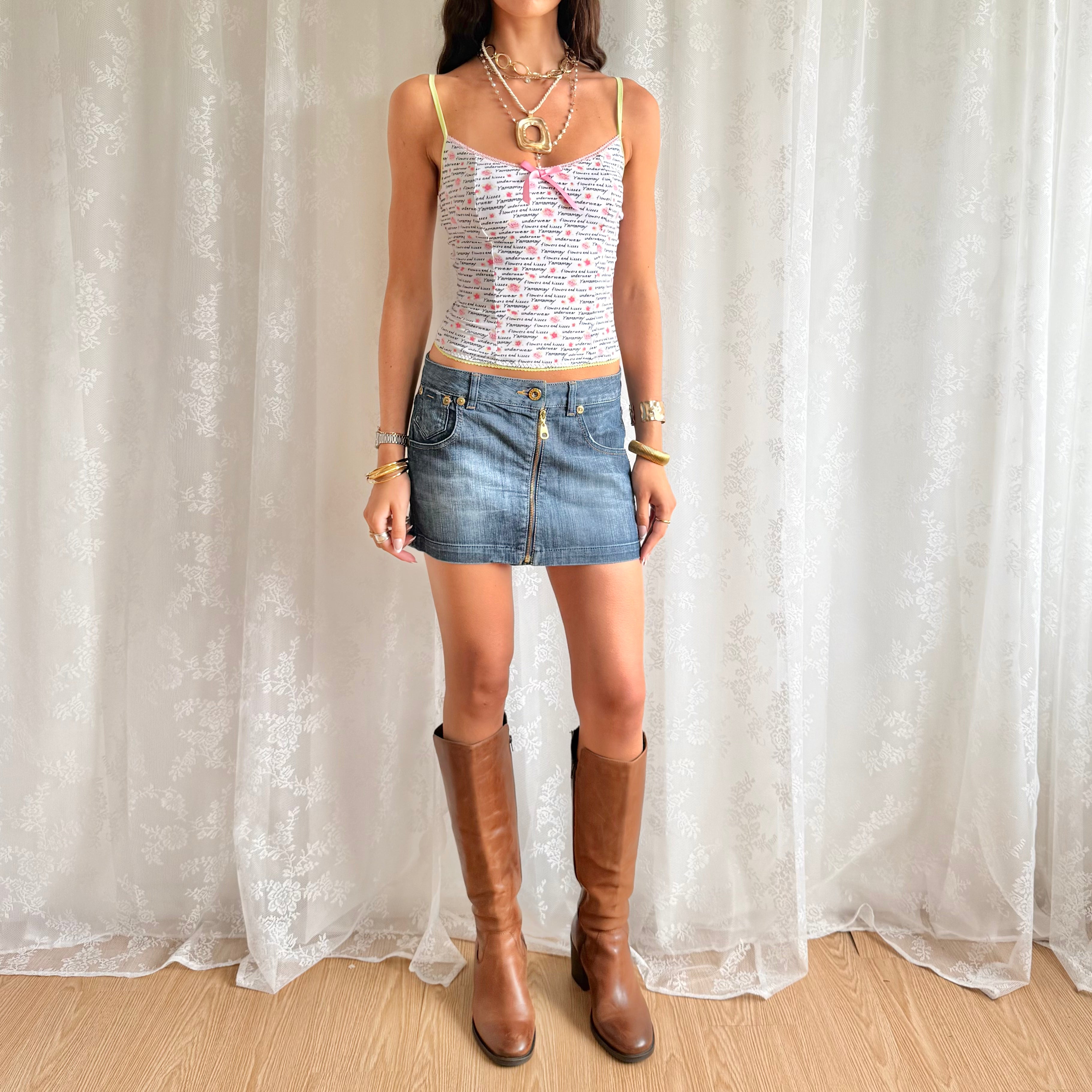 Guess Denim Mini Skirt - Size S