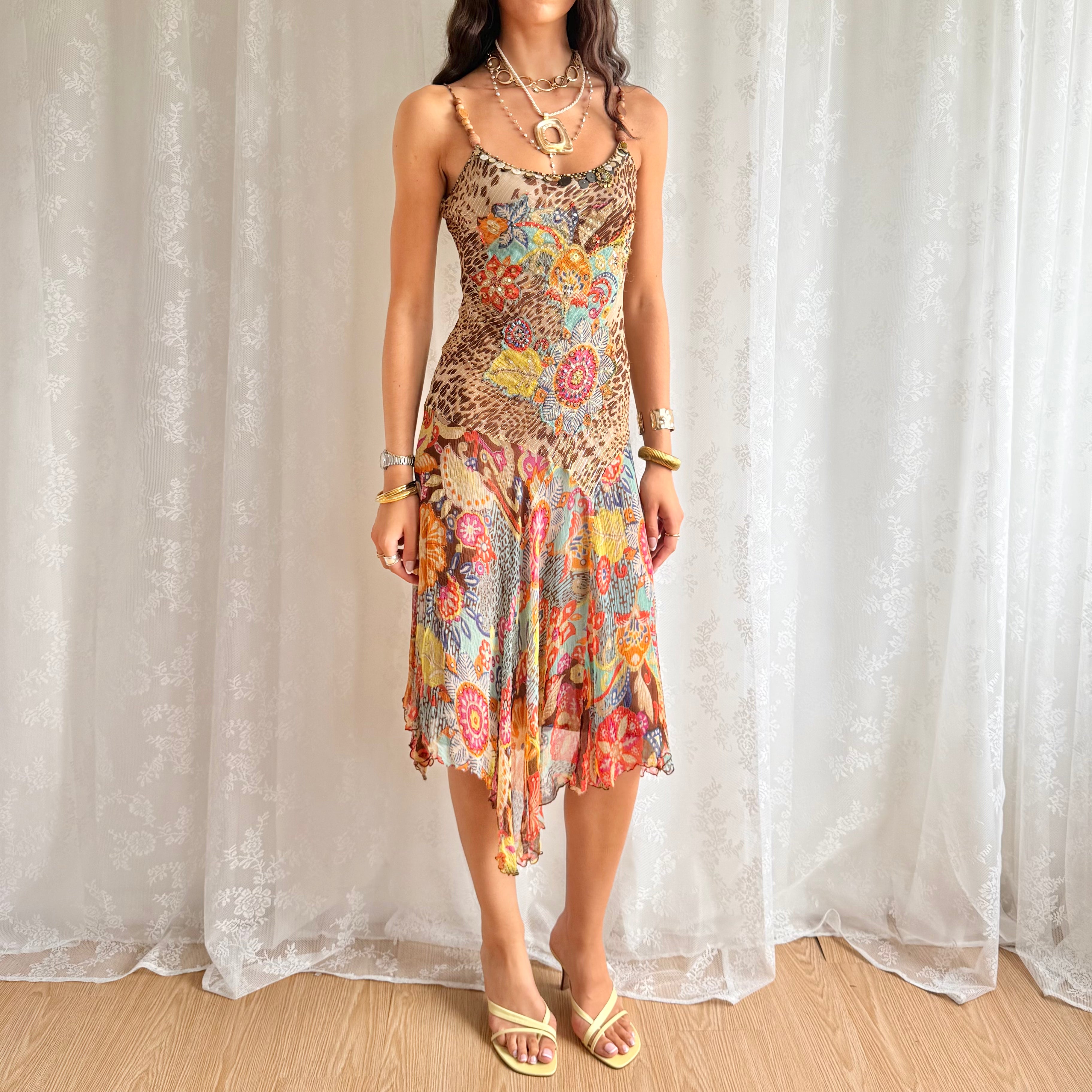Asymmetric Midi Dress - Size S