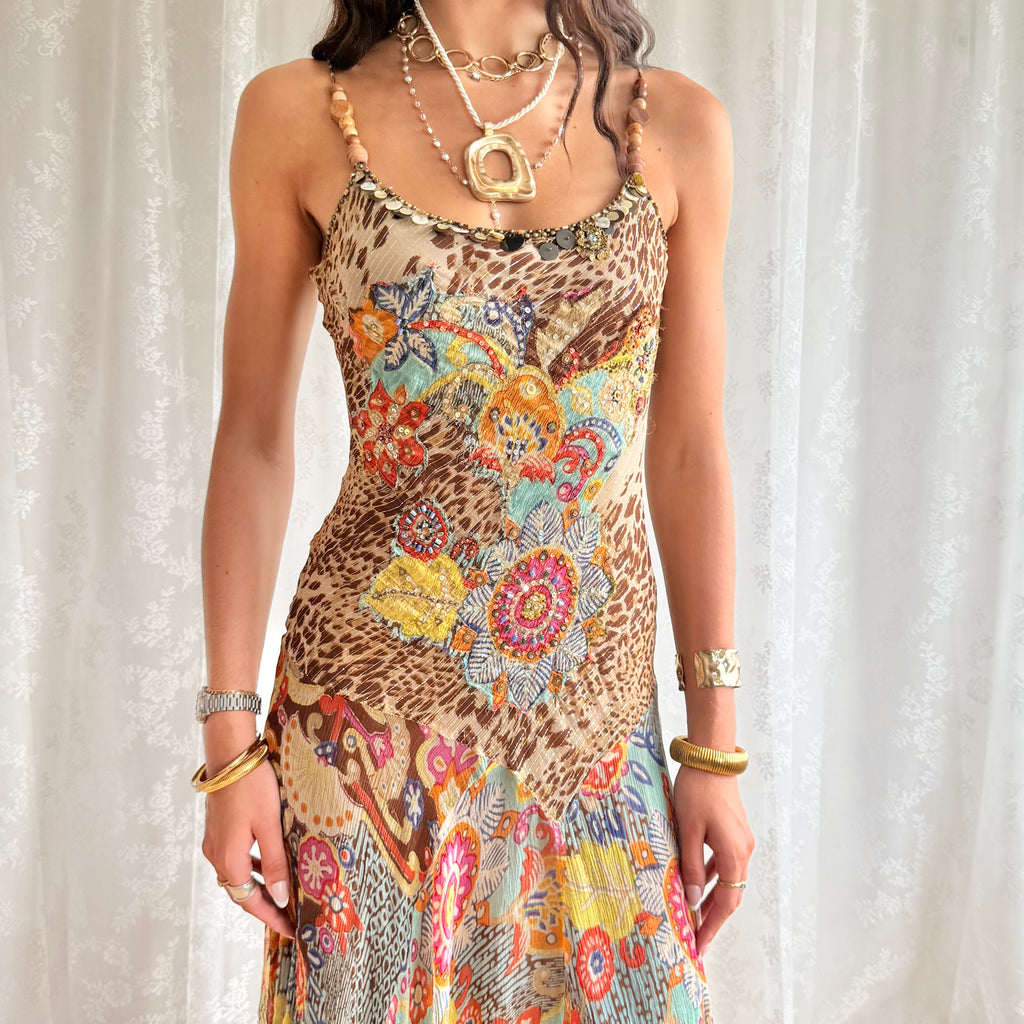Asymmetric Midi Dress - Size S