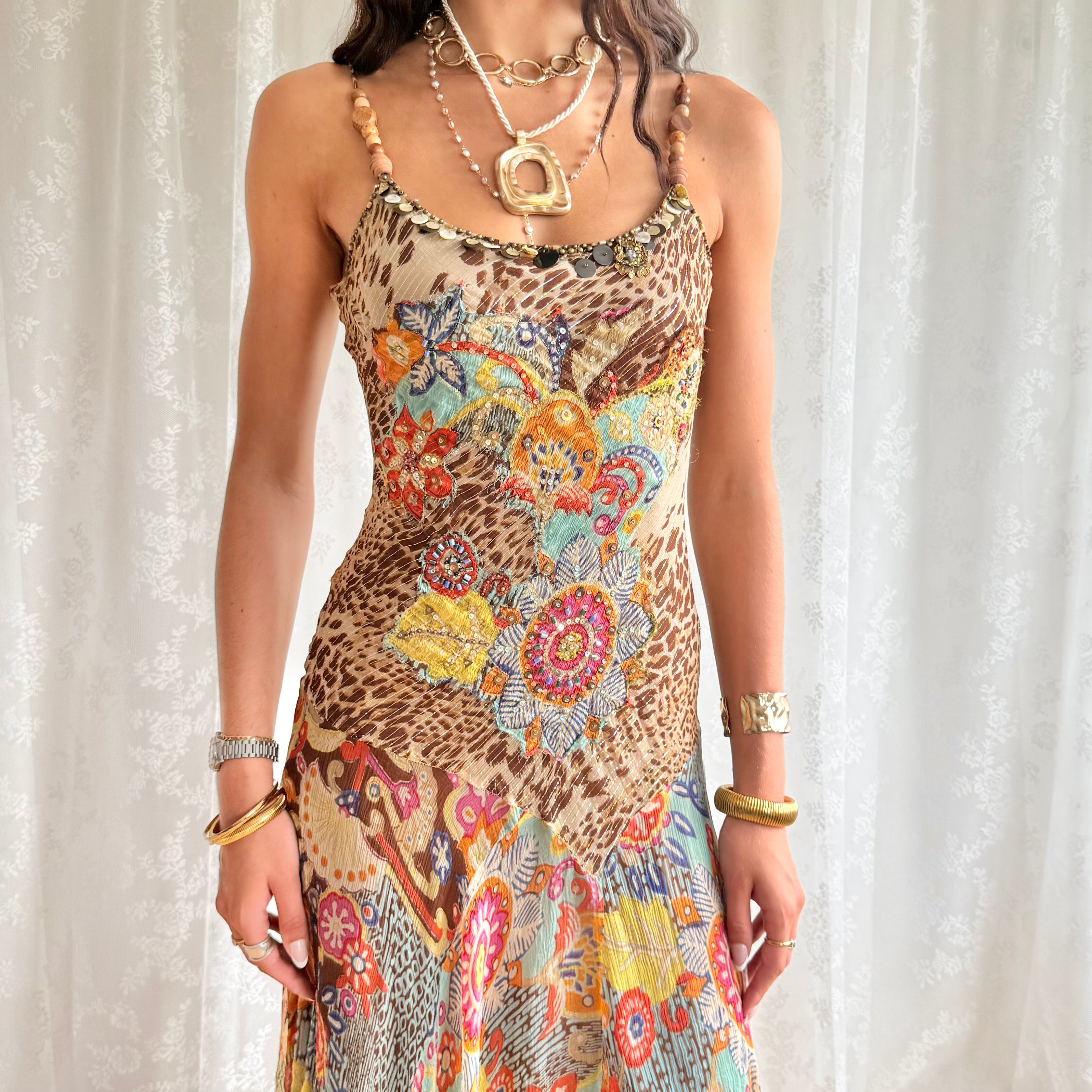 Asymmetric Midi Dress - Size S
