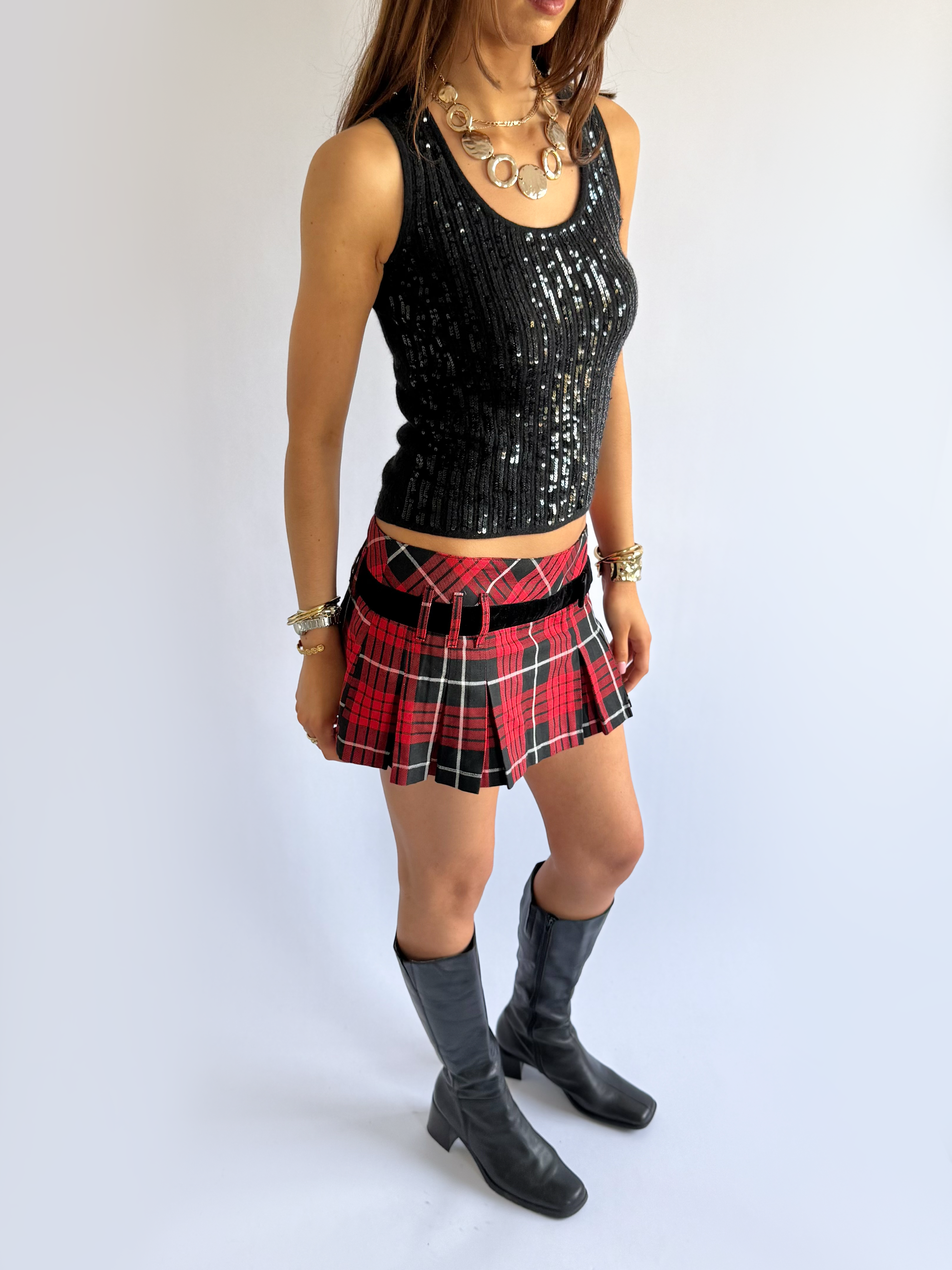 Sequin Angora Knit Cami - Size S