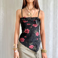 Floral Lace Asymmetric Cami - Size M