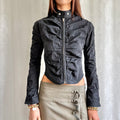 Ruched Zip Jacket - Size S