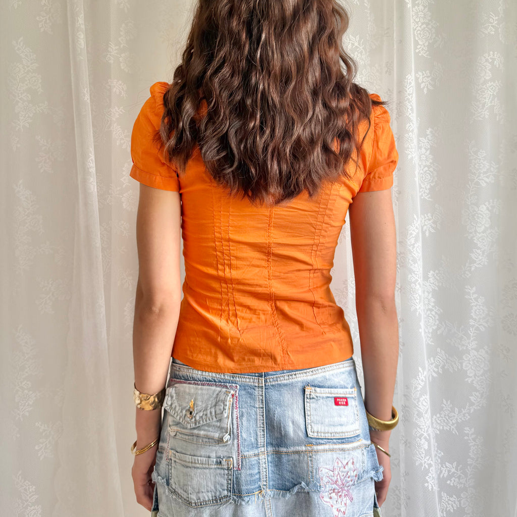 Shirt Crop Top - Size S