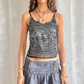 Sequin Backless Cami - Size M