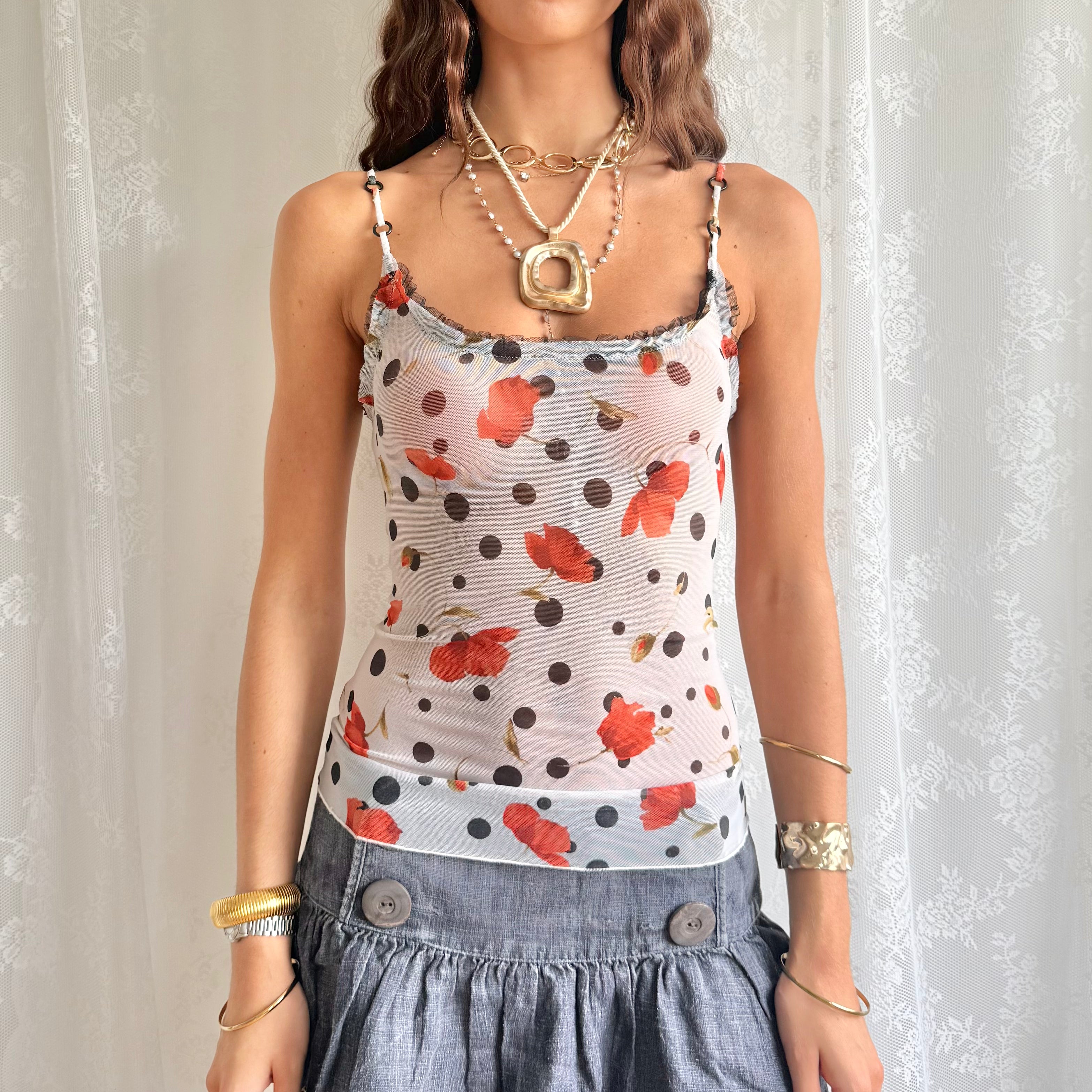 Intimissimi Polka Dot Cami - Size S
